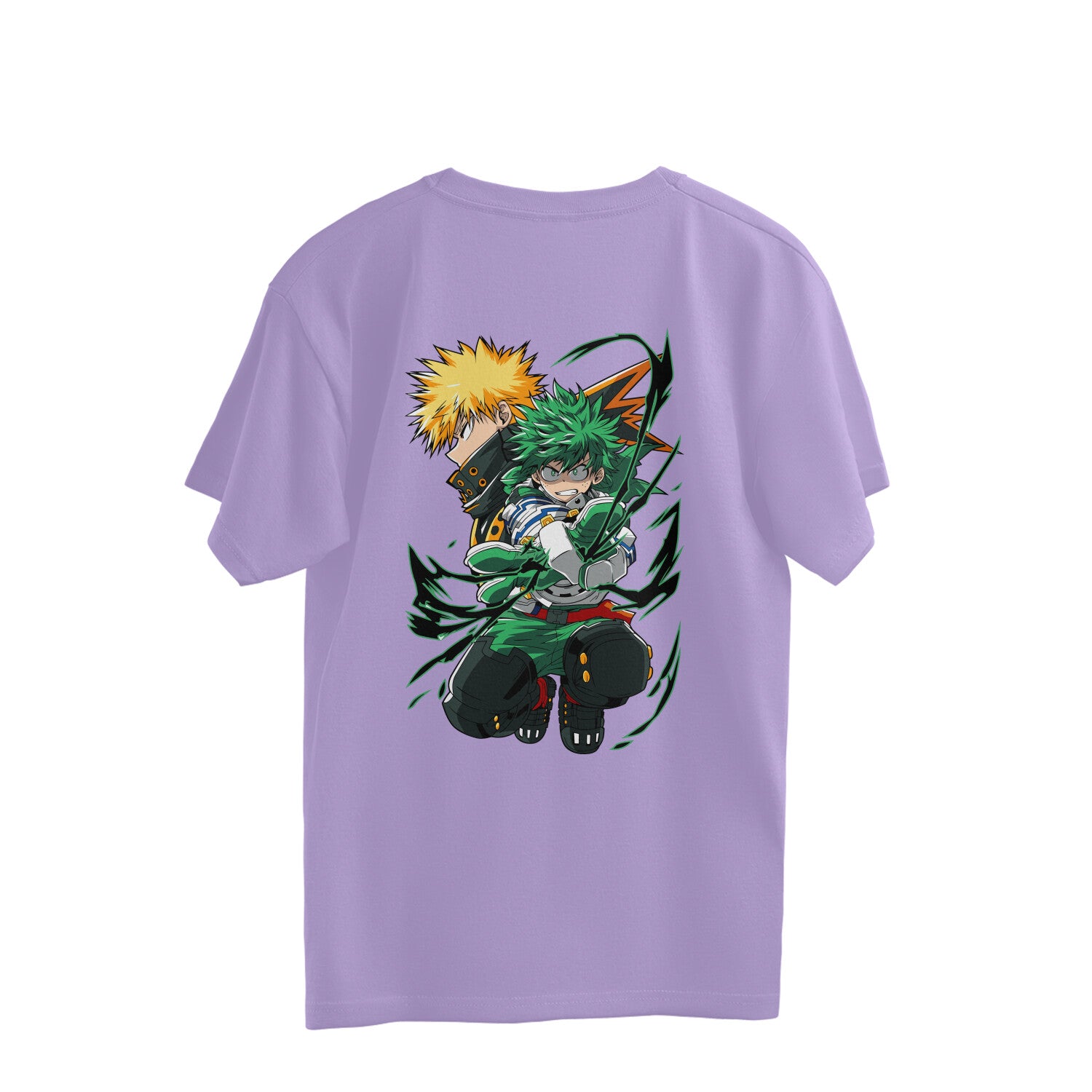 Men midoriya izuku demon slayer Anime printed Oversized T-Shirt