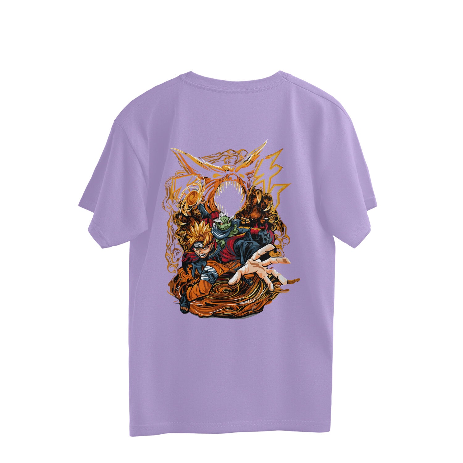 Women Naruto demon slayer Anime Printed oversized Tee