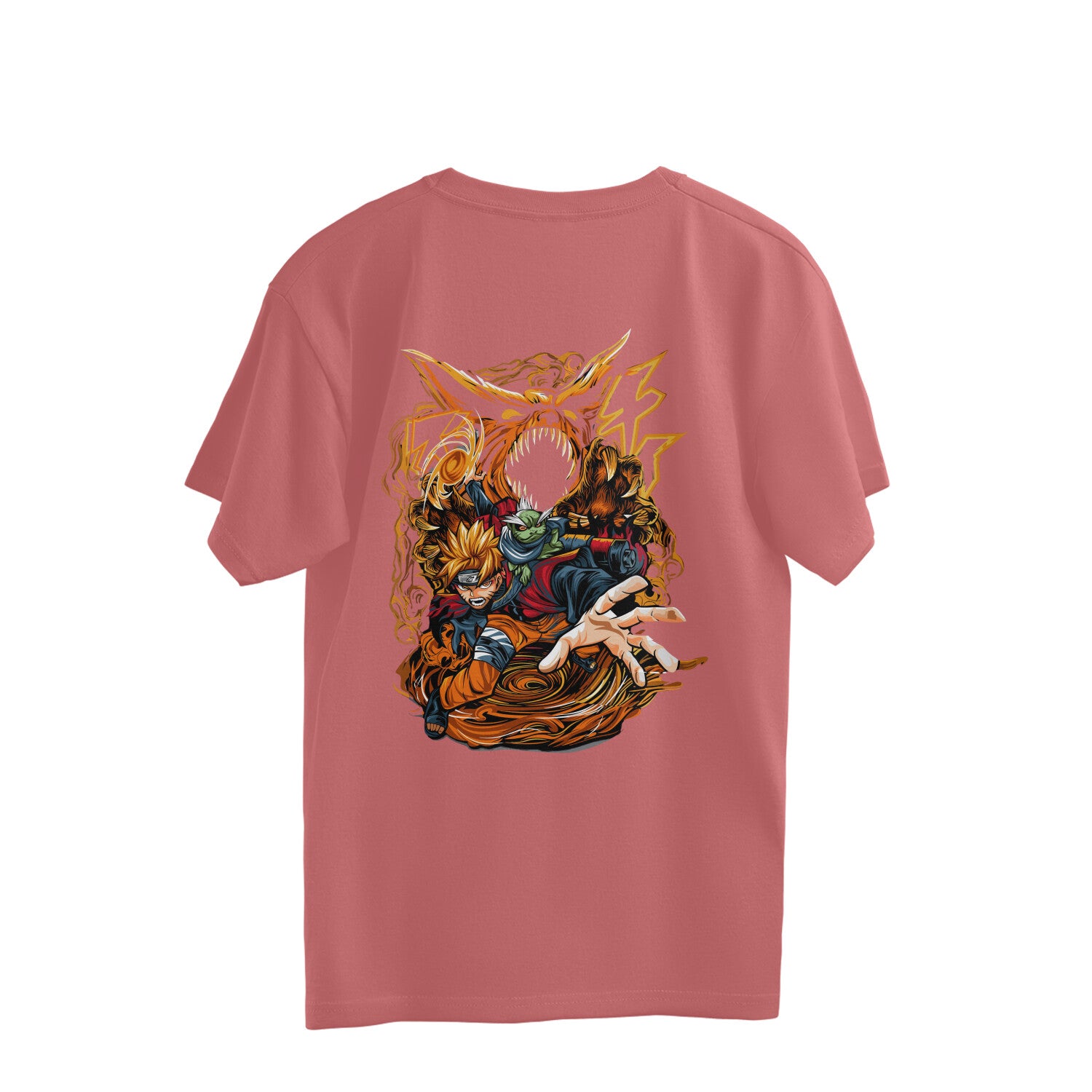 Women Naruto demon slayer Anime Printed oversized Tee