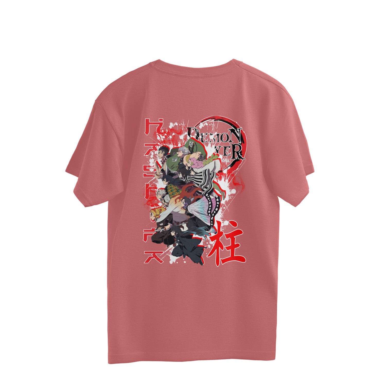 Anime epic printed Oversized Back Print crew neck Tee For Men