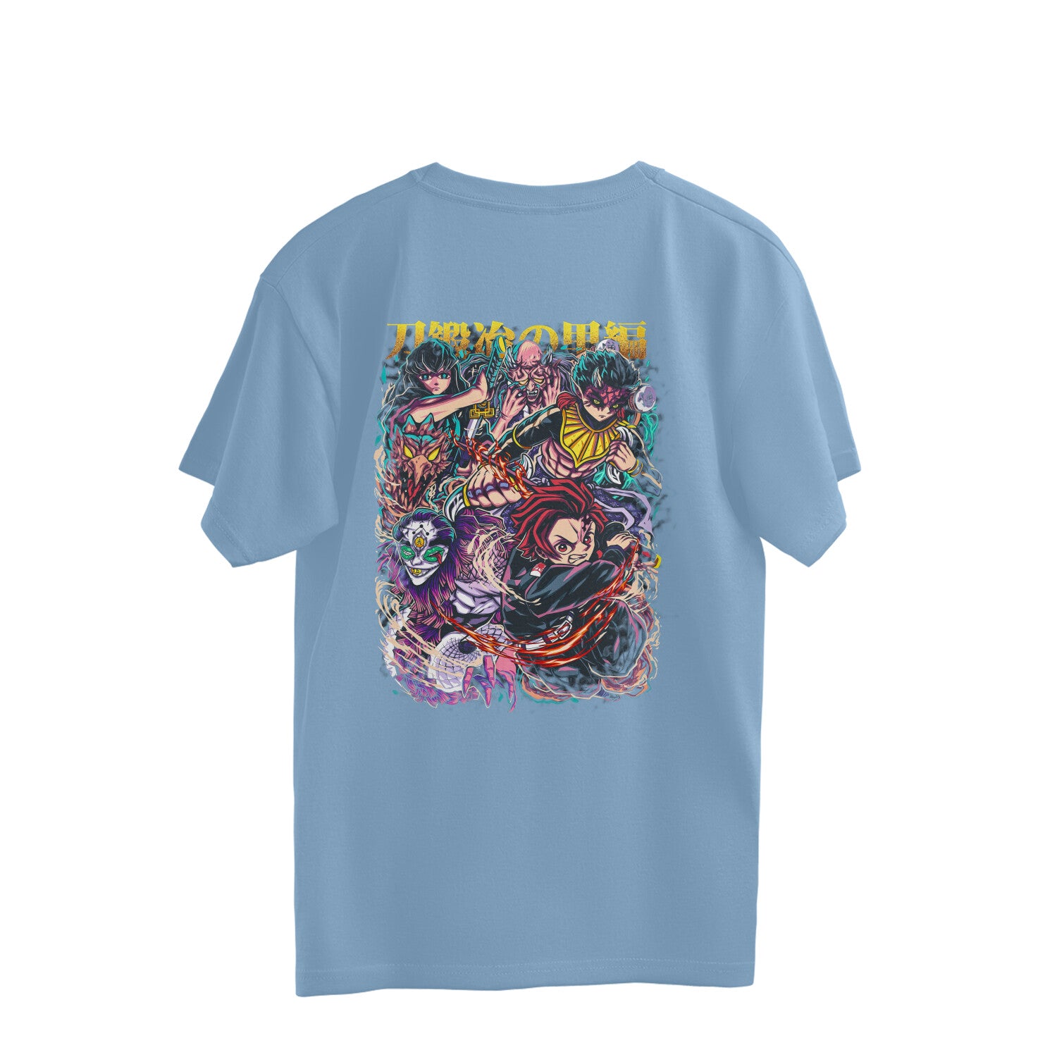 Anime epic printed Oversized Back Print crew neck Tee For Women