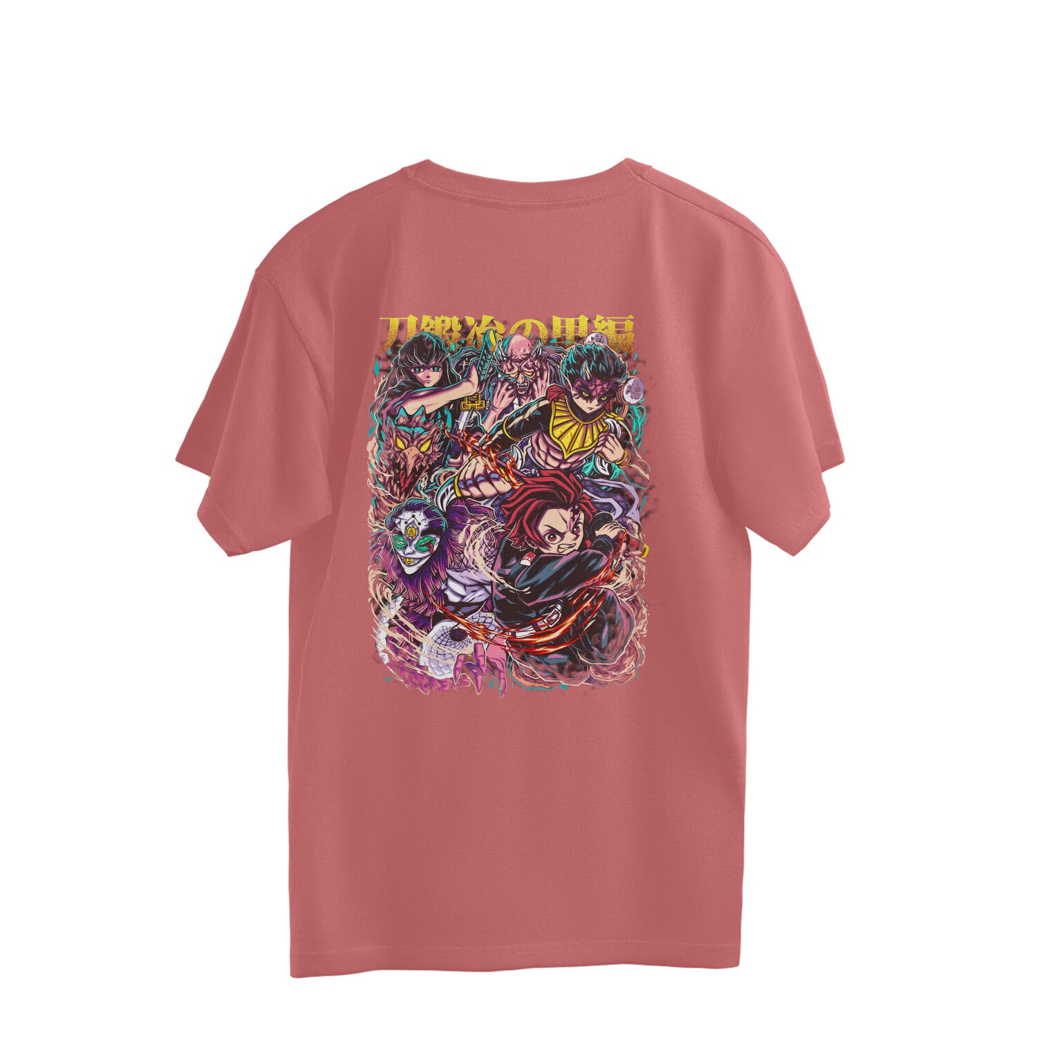 Anime epic printed Oversized Back Print crew neck Tee For Women