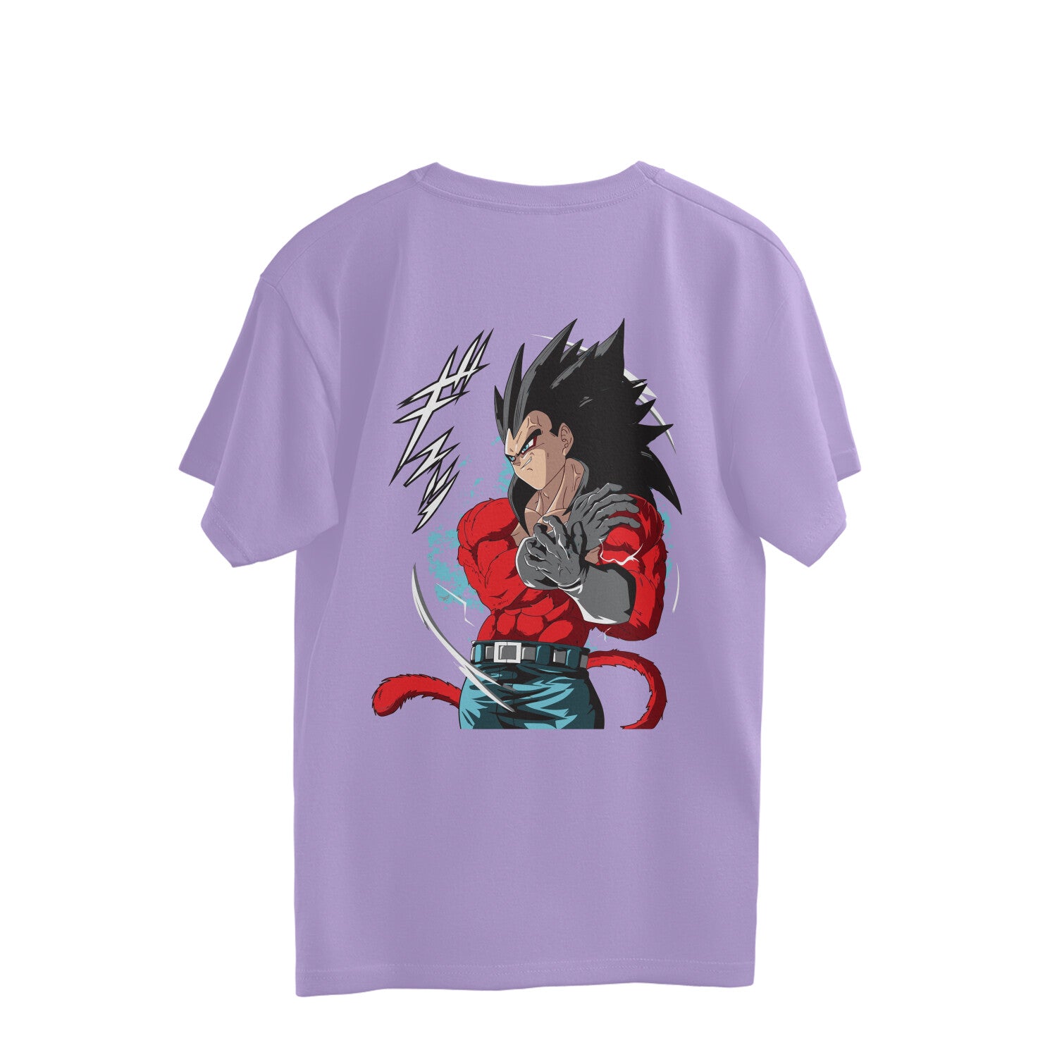 Men Vegeta ssj4 graphic back printed oversized Tee