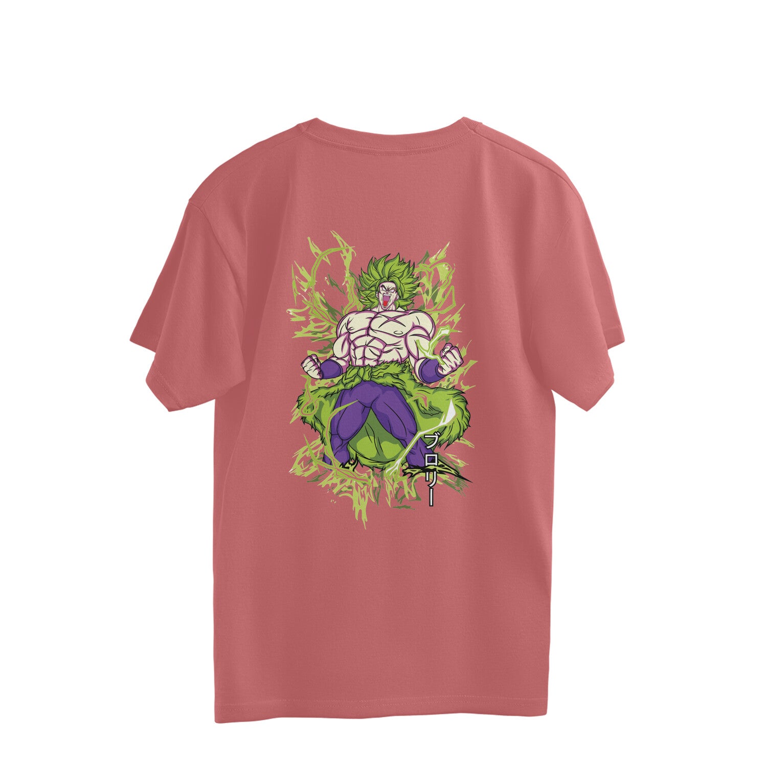 Men Broly'' dragon ball graphic back printed oversized Tee