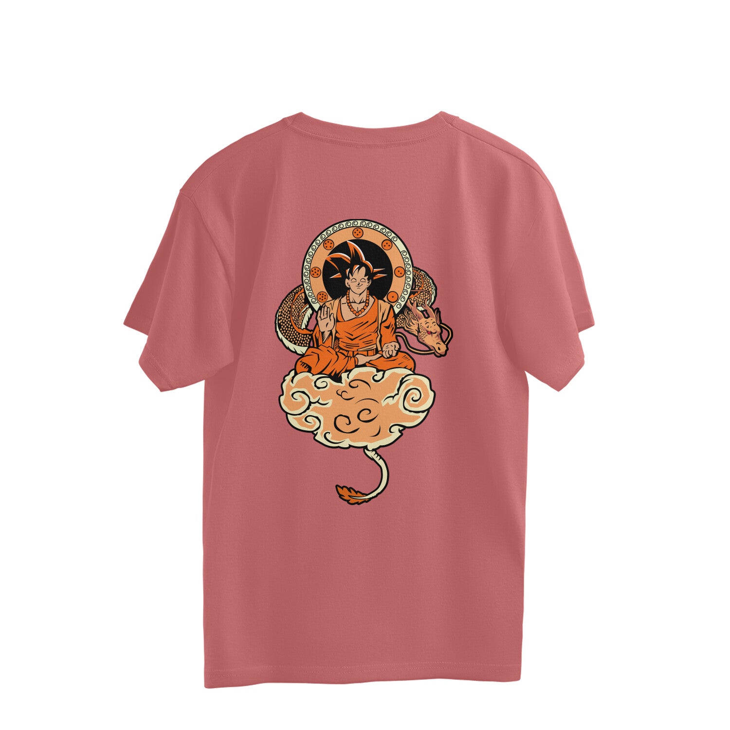 Men Goku buddha Graphic back printed oversized Tee