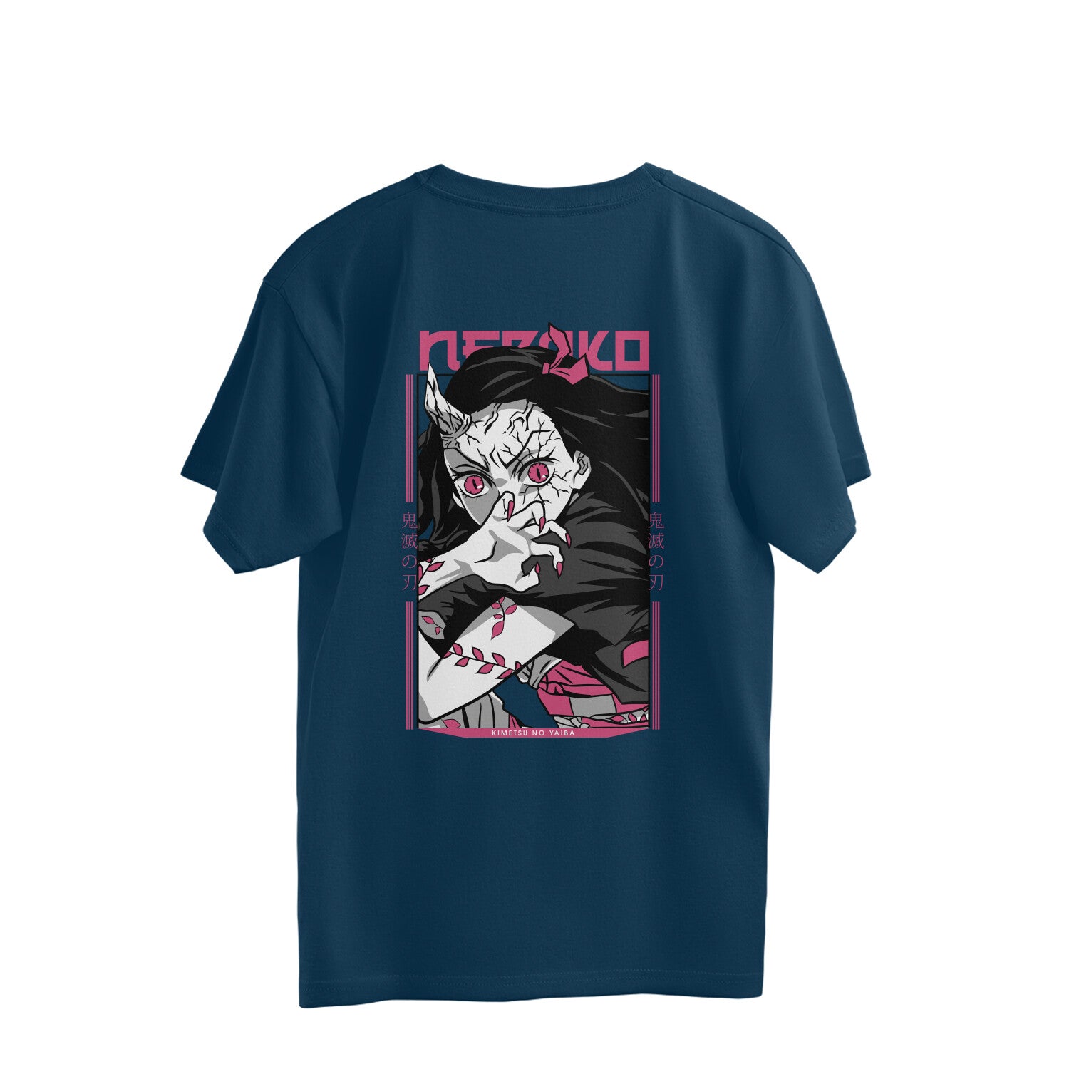 Women Nezuko kamado Graphic back printed oversized Tee