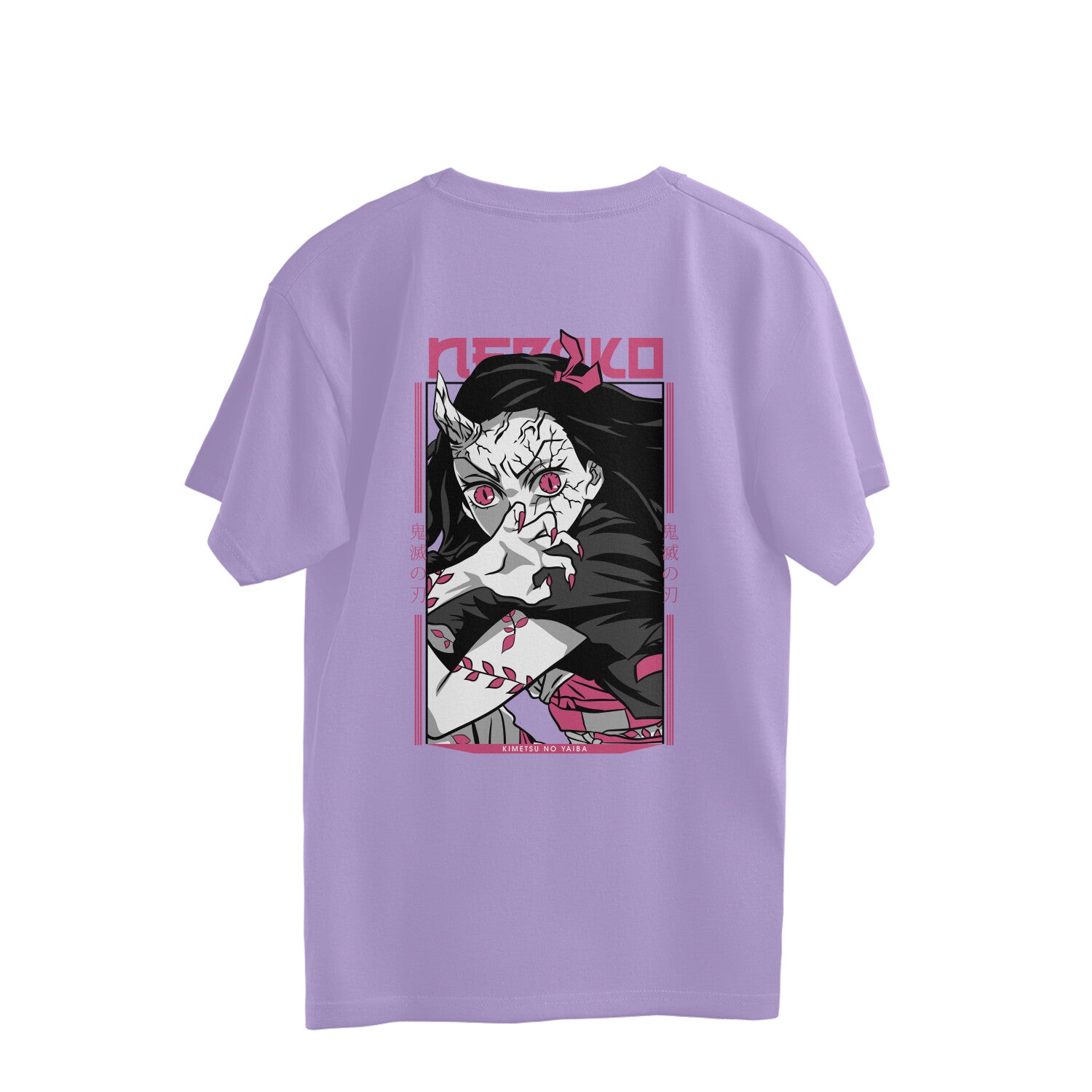 Women Nezuko kamado Graphic back printed oversized Tee