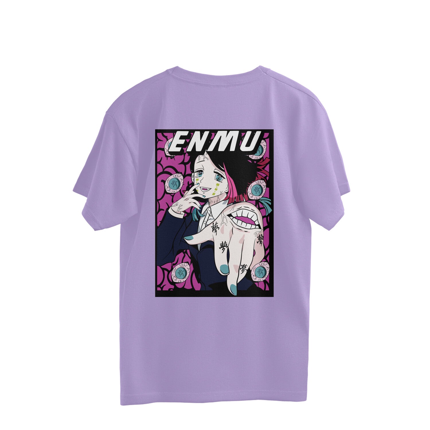 Women Enmu manga Graphic back printed Oversized Tee