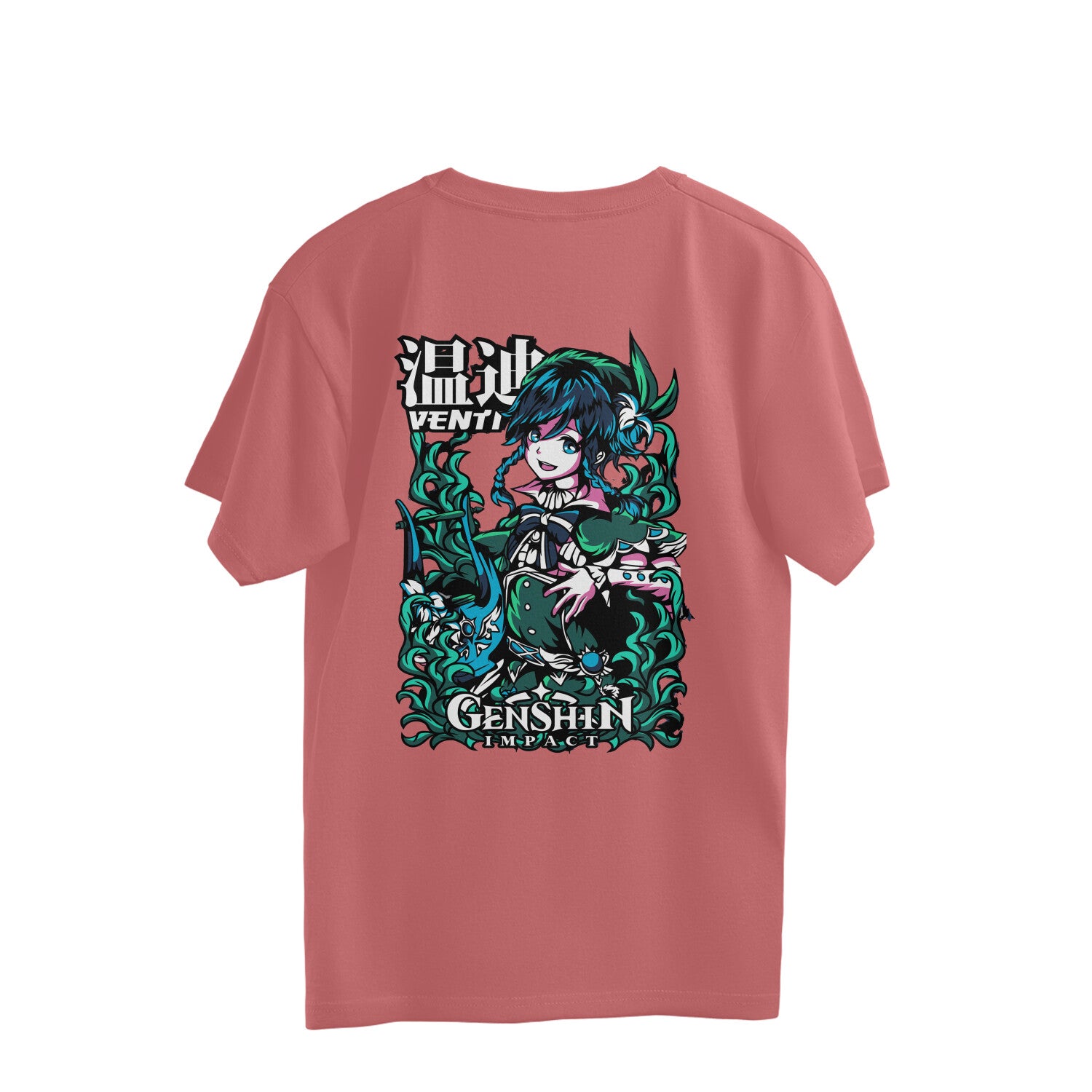 Women Venti-ex-transformed graphic back printed oversized Tee