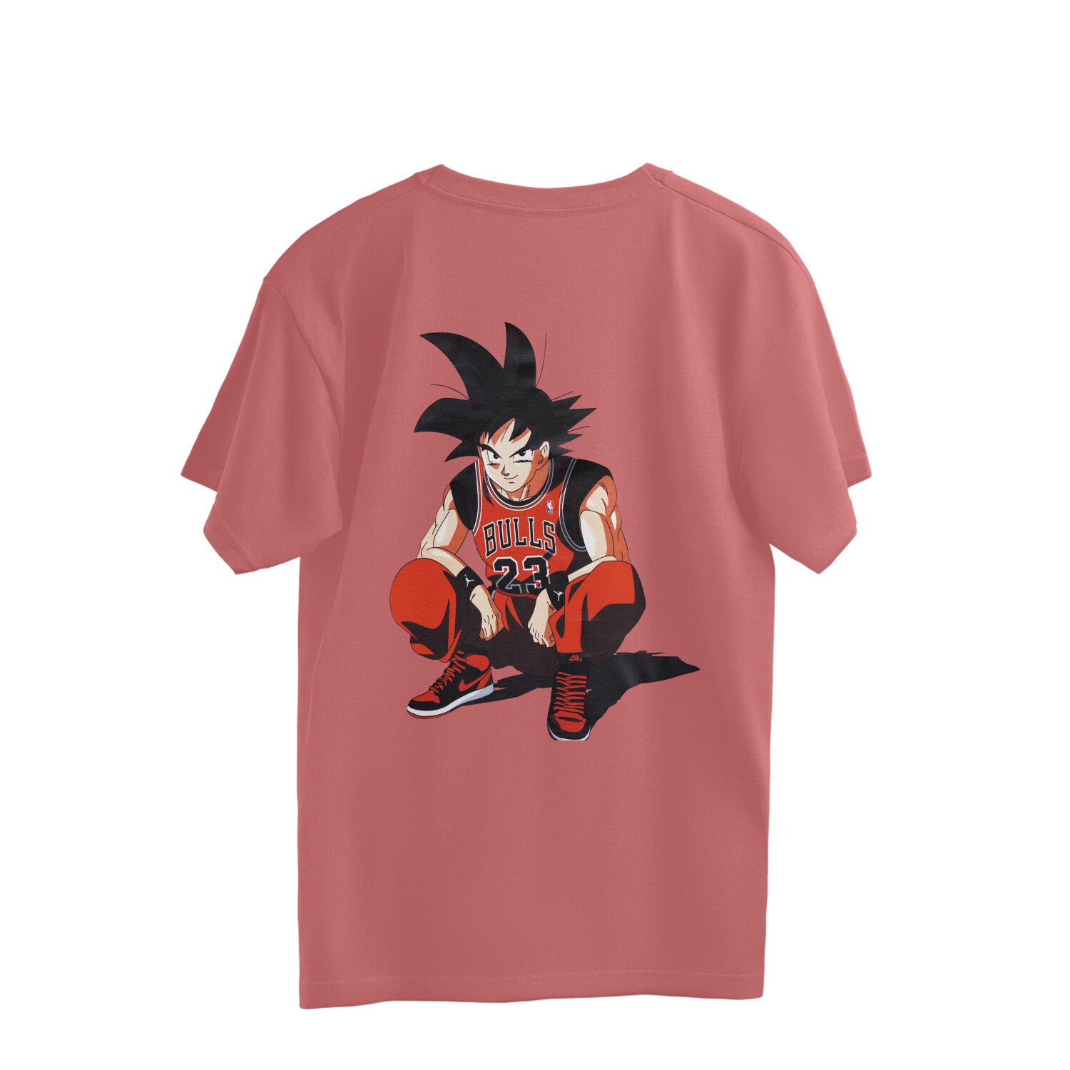 Men Goku dragon ball graphic back printed oversized Tee