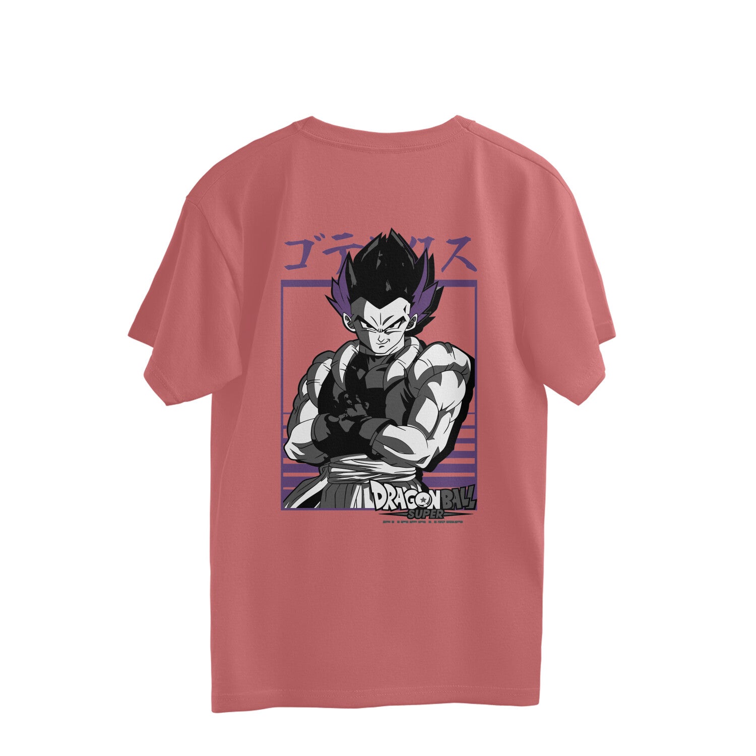 Men Vegeta dragon ball graphic back printed oversized Tee