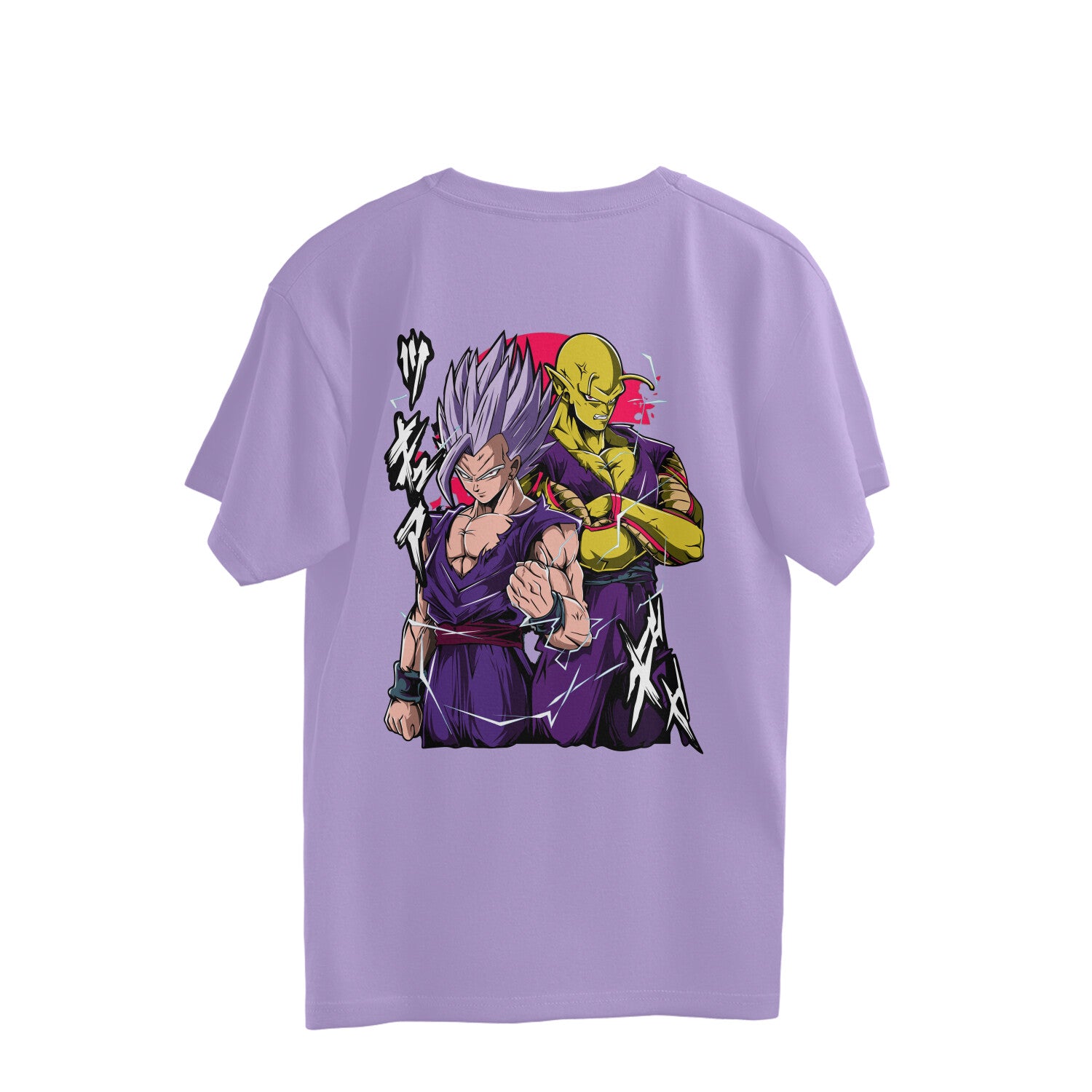 Men Ultra Vegito graphic back printed oversized Tee