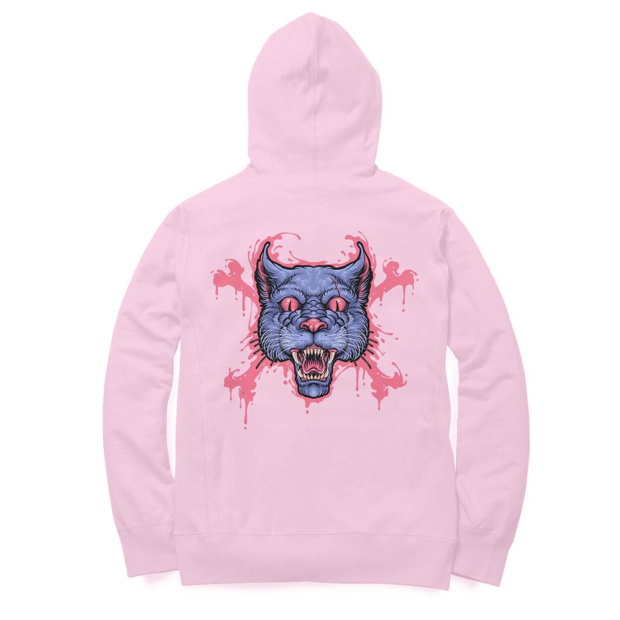 Back print detail on women’s classic hoodie