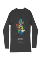 Trendy men’s round neck black t-shirt with printed back