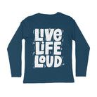 navy blue oversized graphic tee
