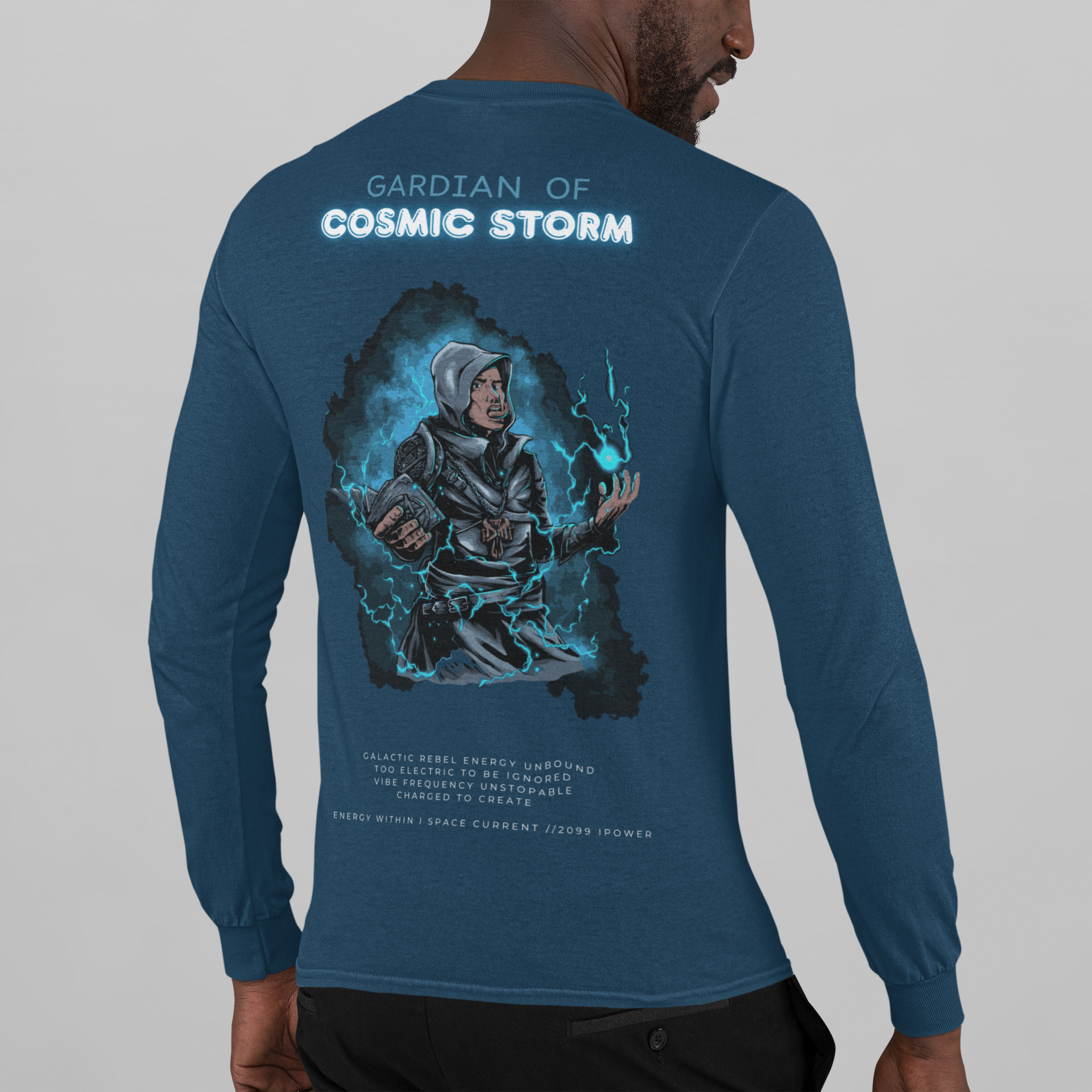 Guardian of Cosmic Storm full sleeve round neck t-shirt for men