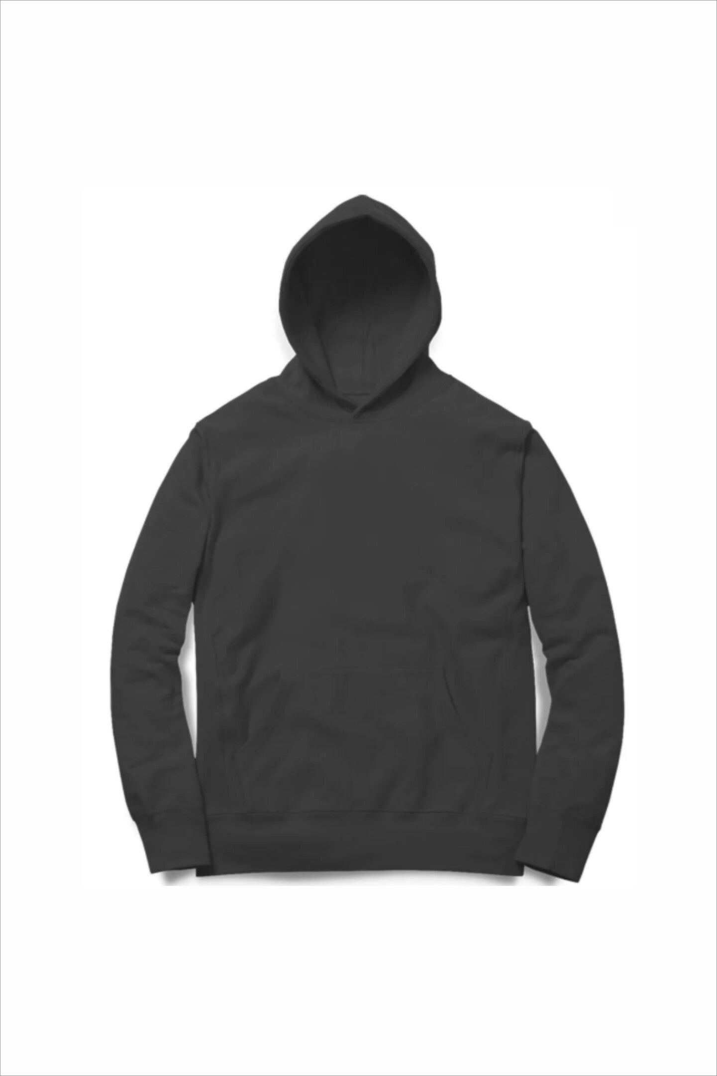 Black hoodie on a white background