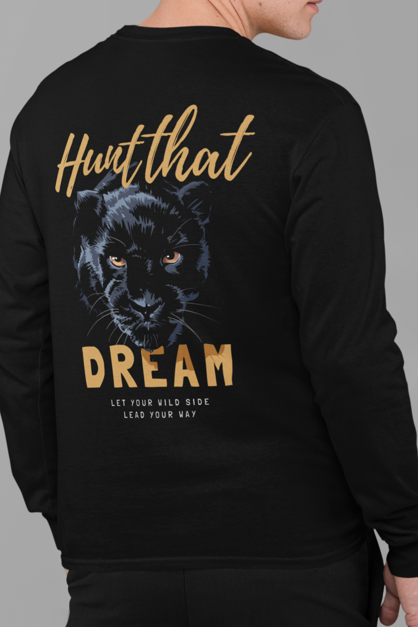 Oversized street wear t-shirt black for men