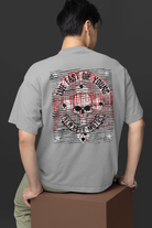 Grey Live Fast Die Young oversized T-shirt for men