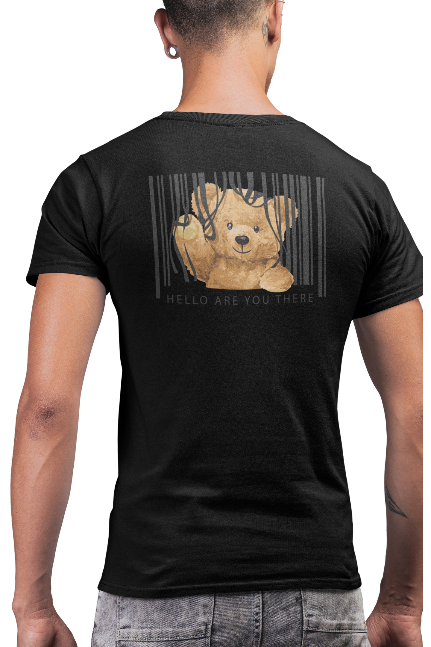 Stylish men street style graphic tee