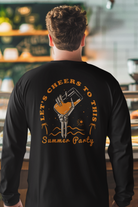 Black back graphic printed oversized t-shirt men