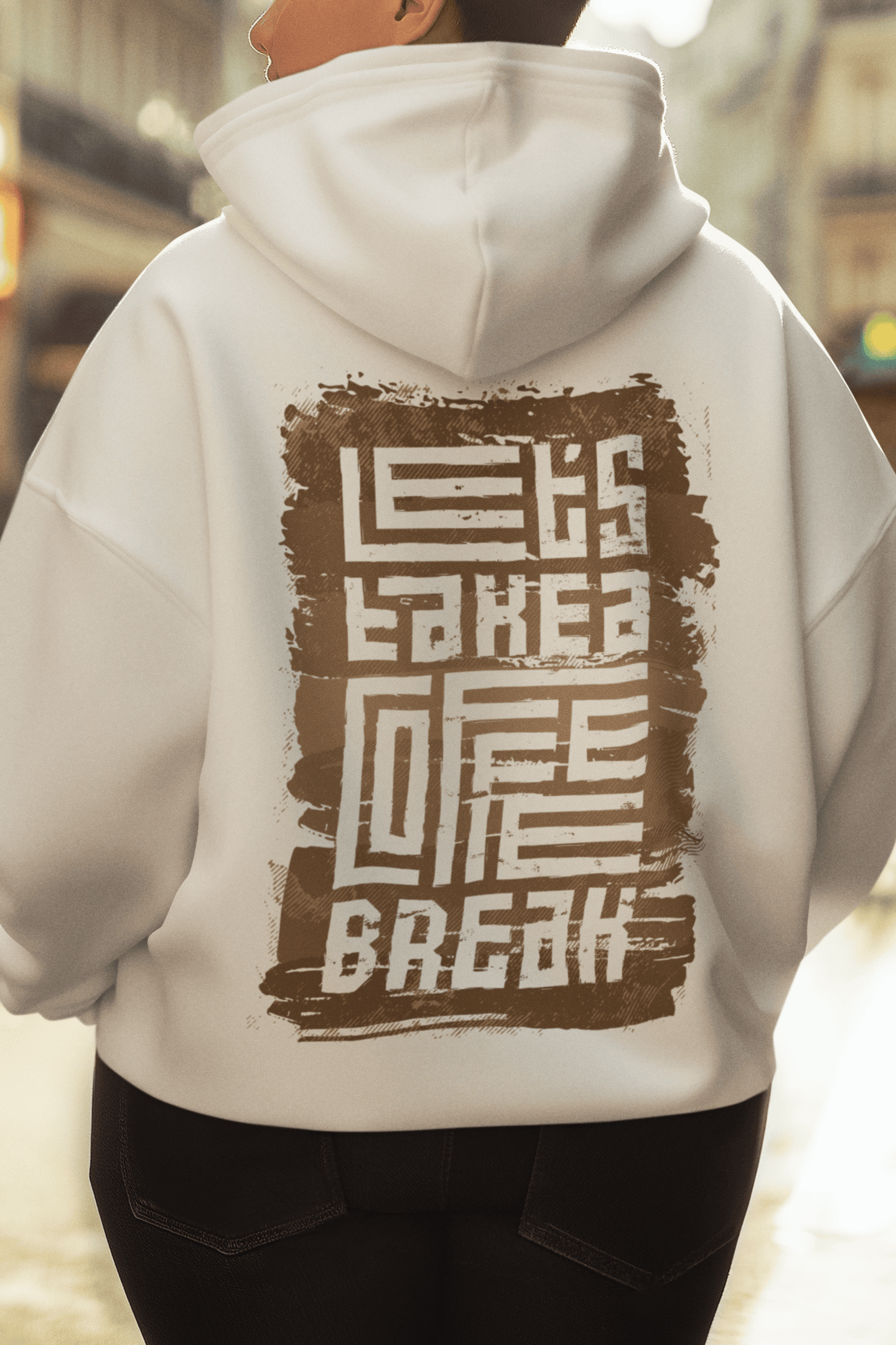 white graphic back printed oversized hoodie mens fashion