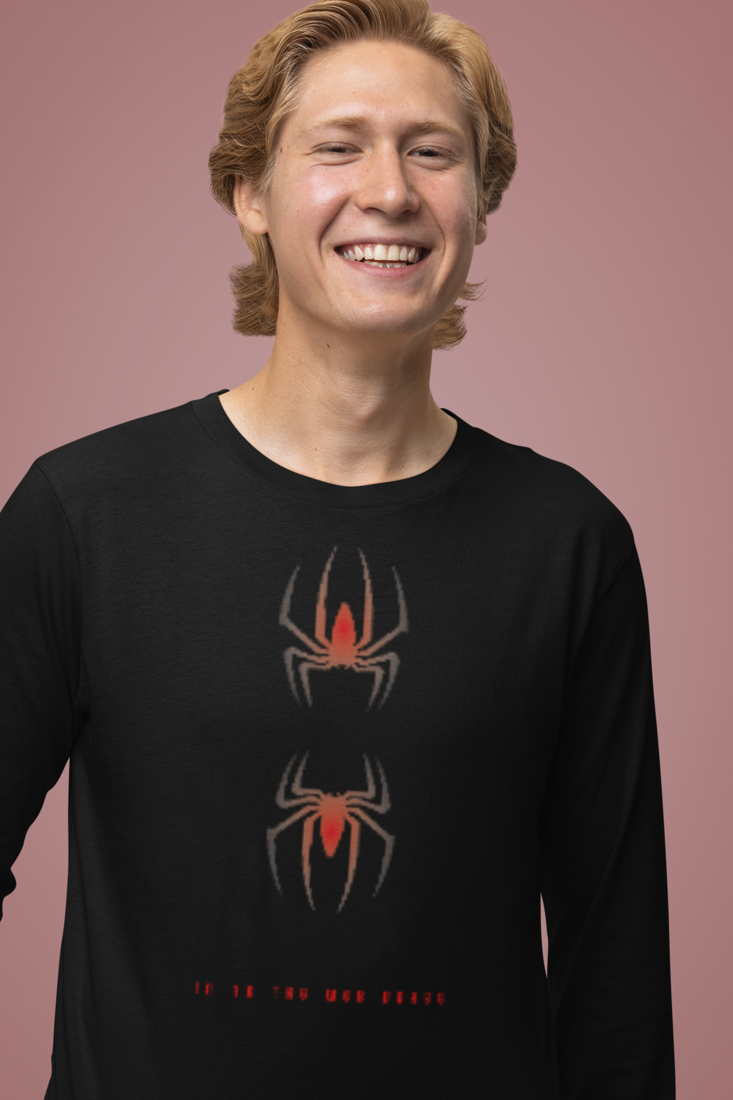 Spider Full Sleeve Round Neck Tshirt for Men