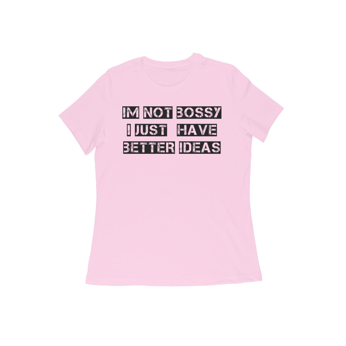 Humor text based Printed Crew Neck T-Shirt for Women