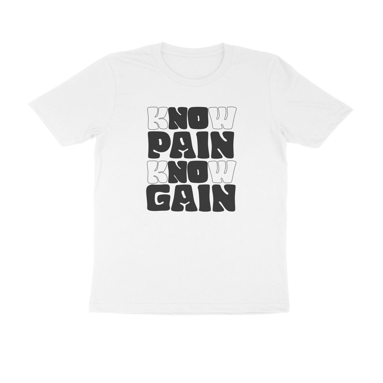 men fitness inspiration text printed gym t-shirt