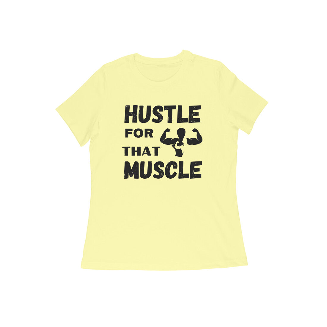women gym motivational t-shirt side-seamed regular fit