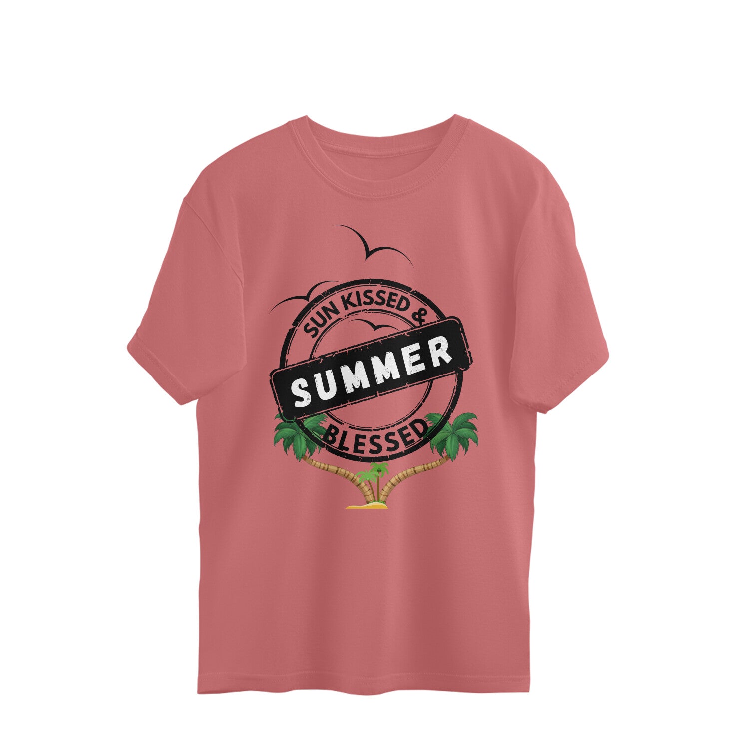 Women summer special printed round neck oversized T-Shirt