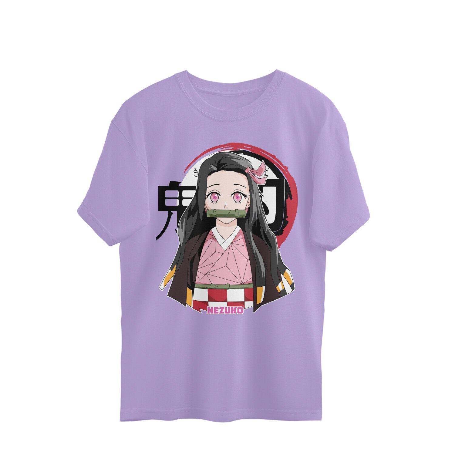 Women Nezuko kamado demon slayer graphic printed oversized Tee