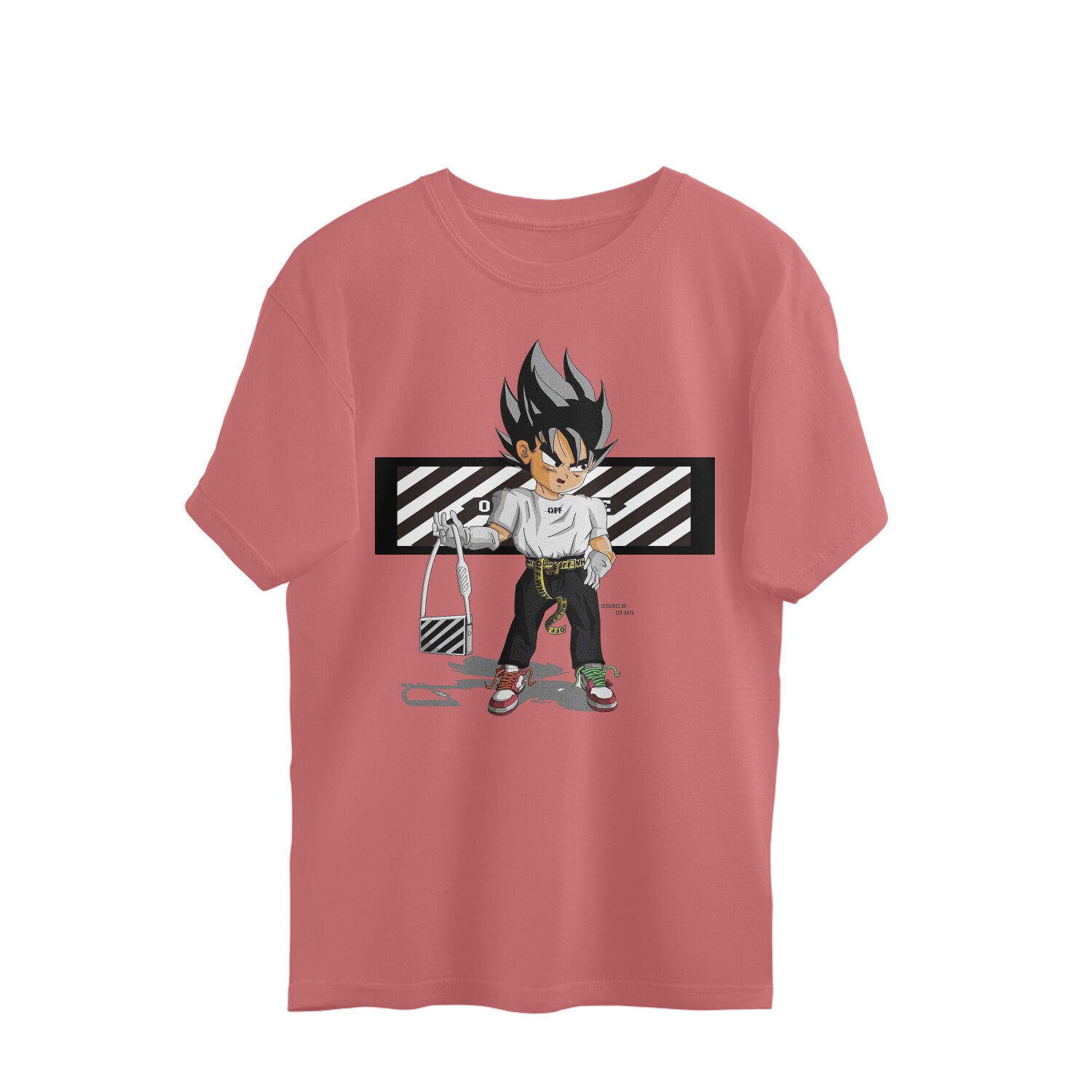 Men urban goku dragon ball graphic printed  oversized Tee