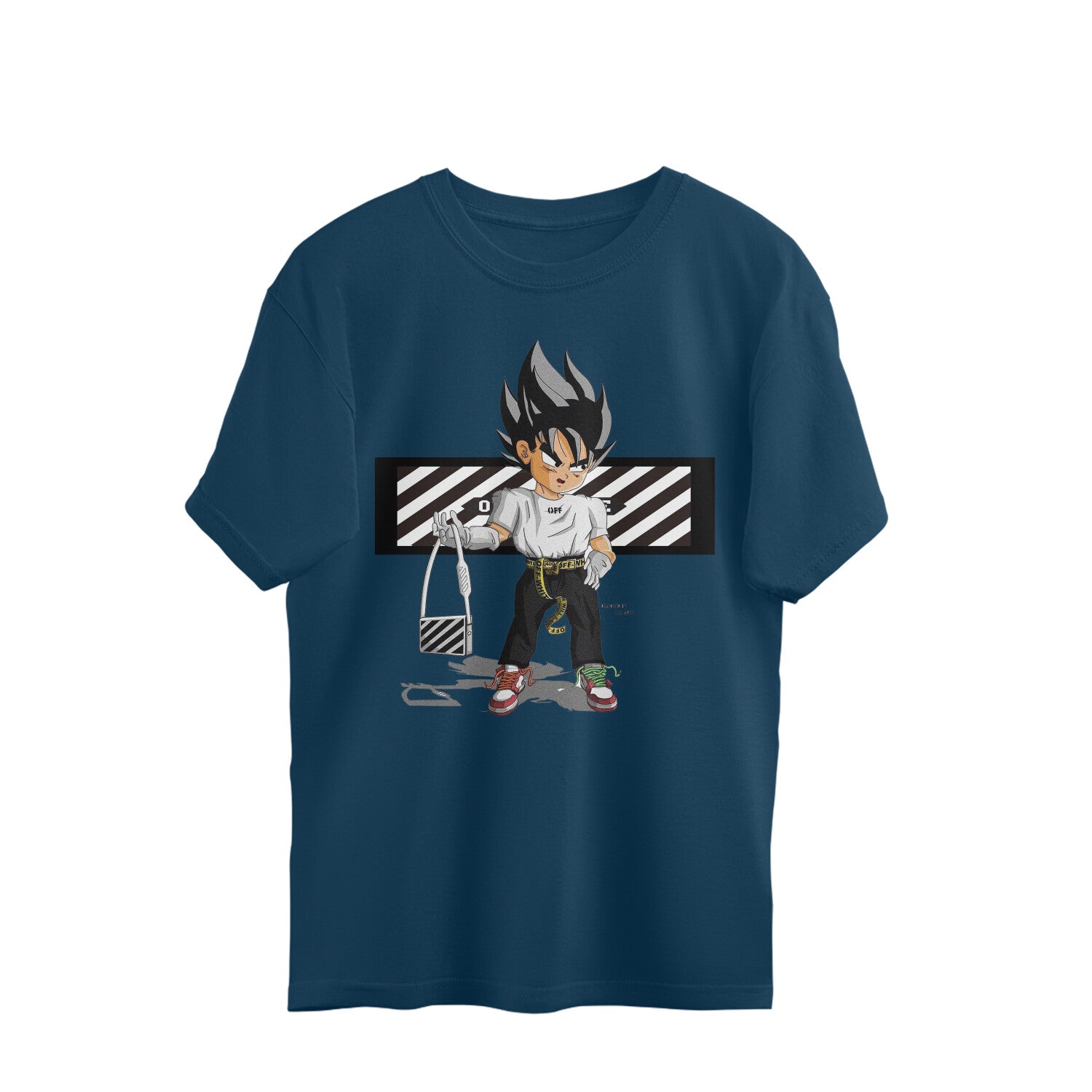 Men urban goku dragon ball graphic printed  oversized Tee