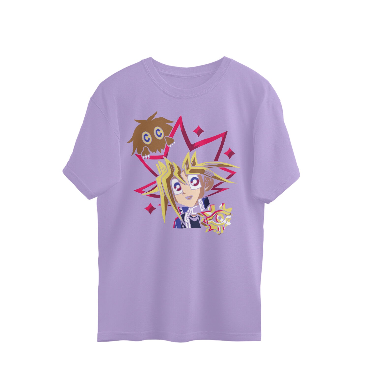 Women yami yugi graphic printed oversized Tee