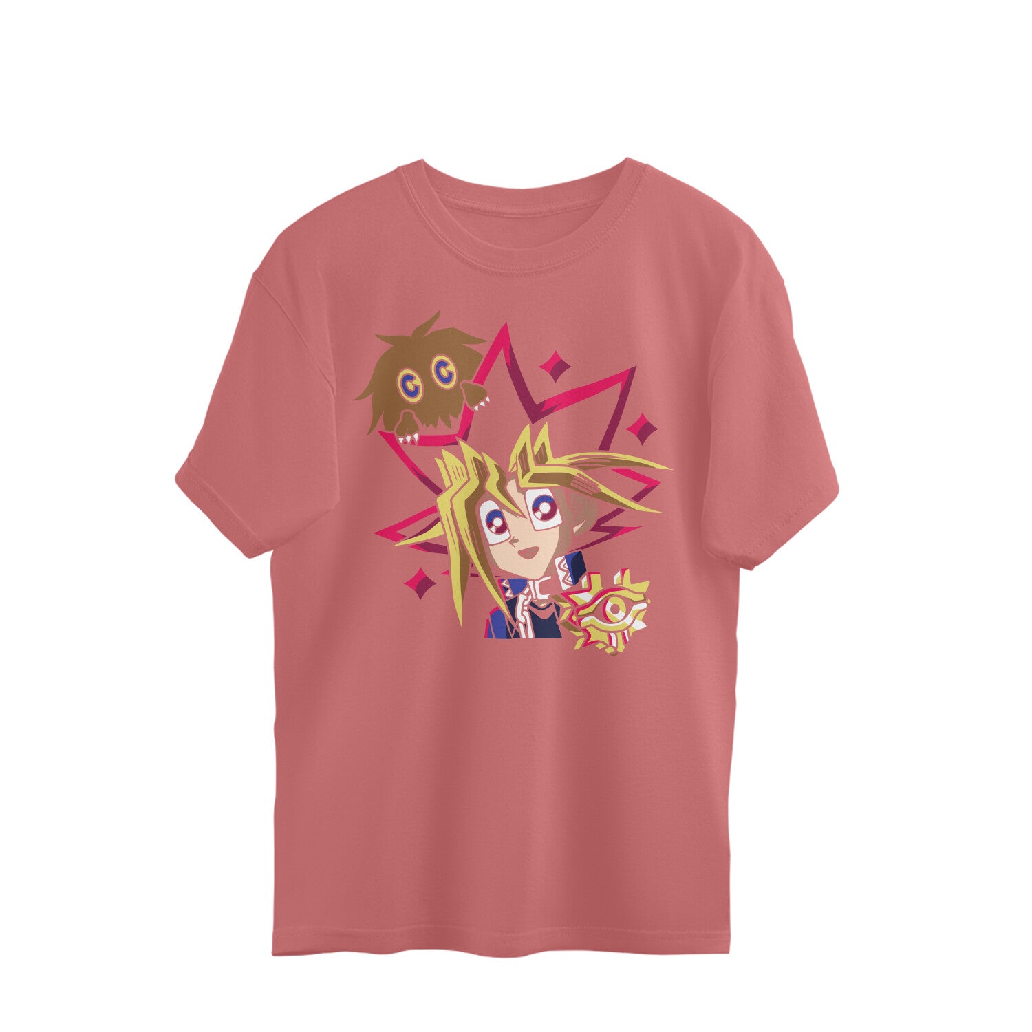 Women yami yugi graphic printed oversized Tee