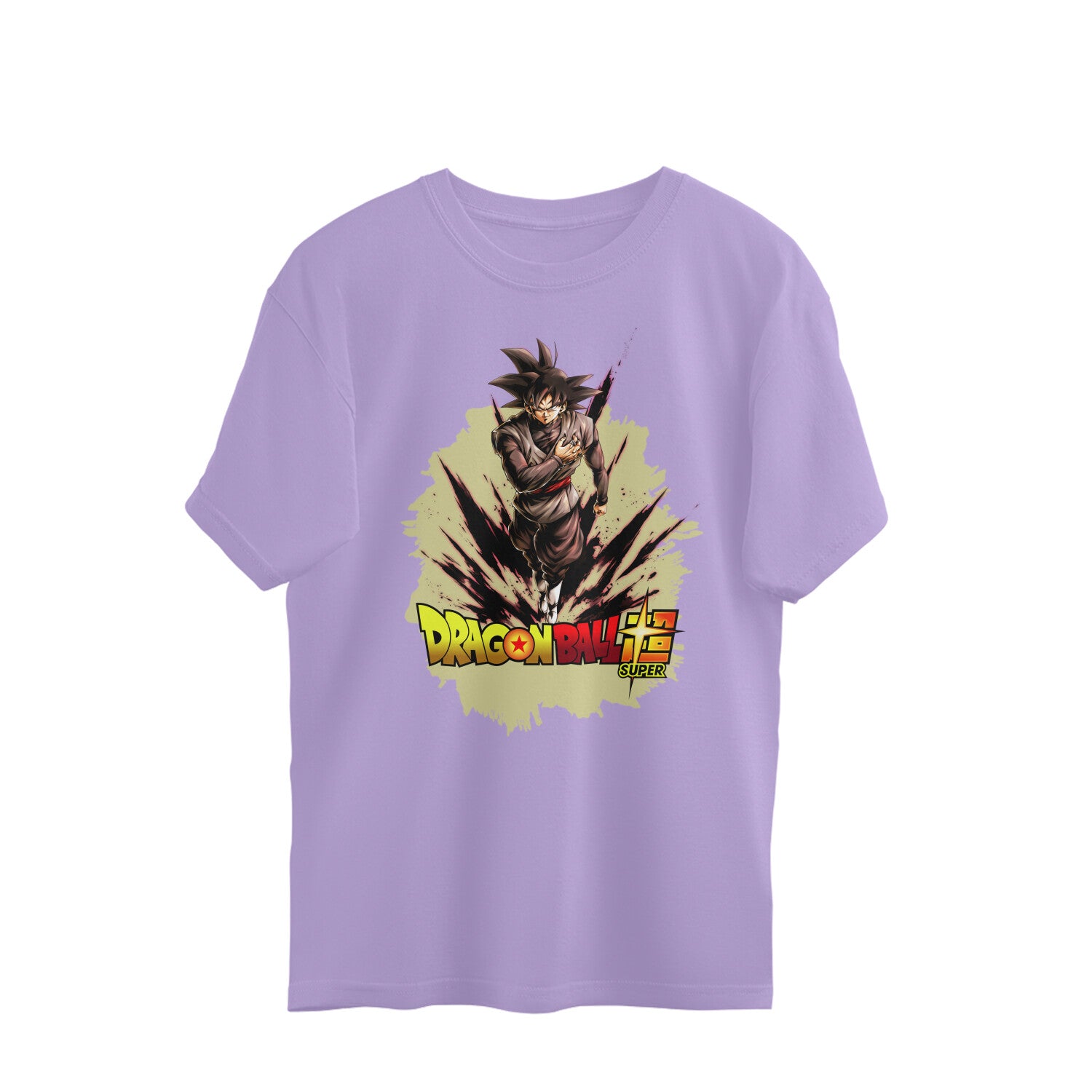 Men black goku graphic printed oversized Tee