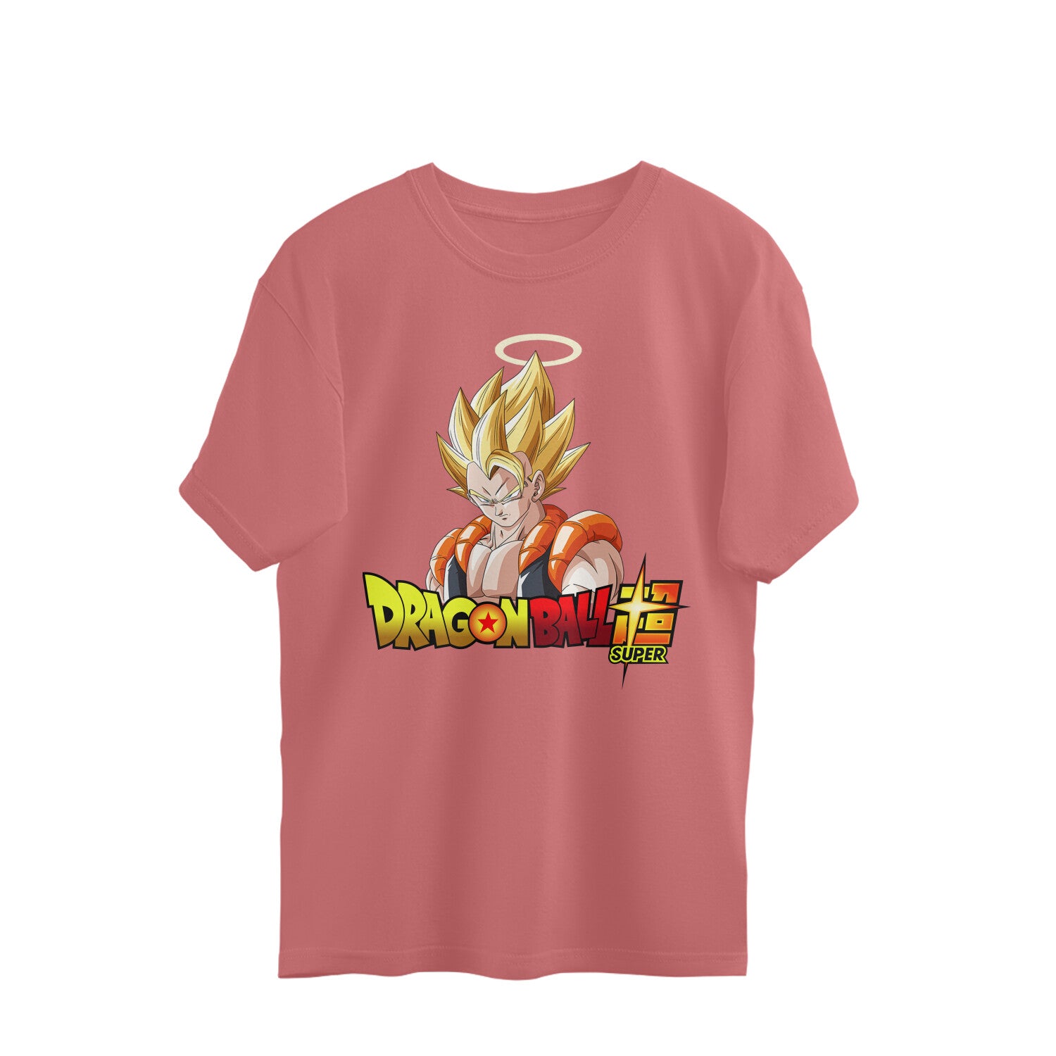 Men super Saiyan gogeta graphic printed oversized Tee