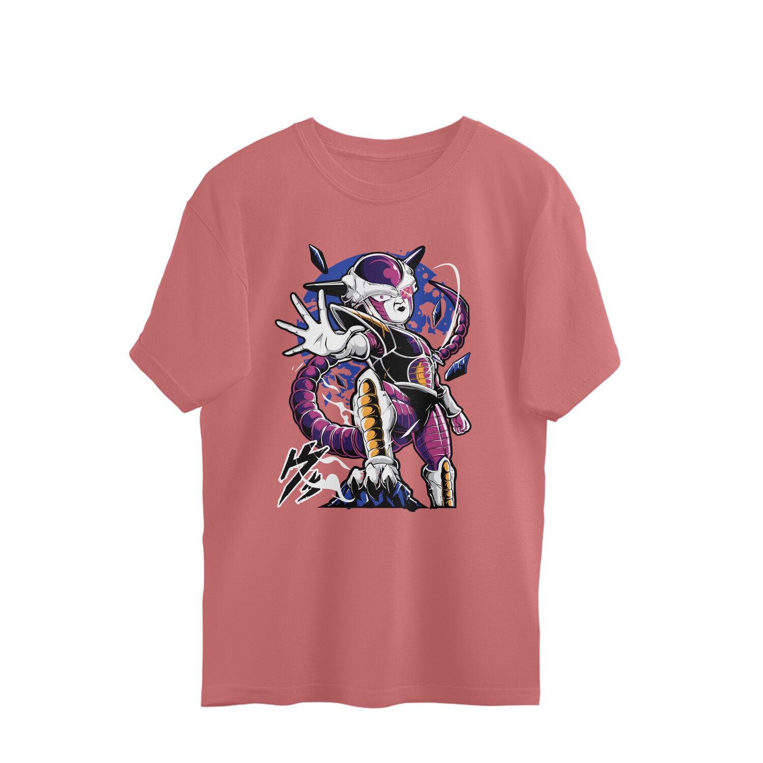 Men Frieza Graphic printed crew neck oversized Tee