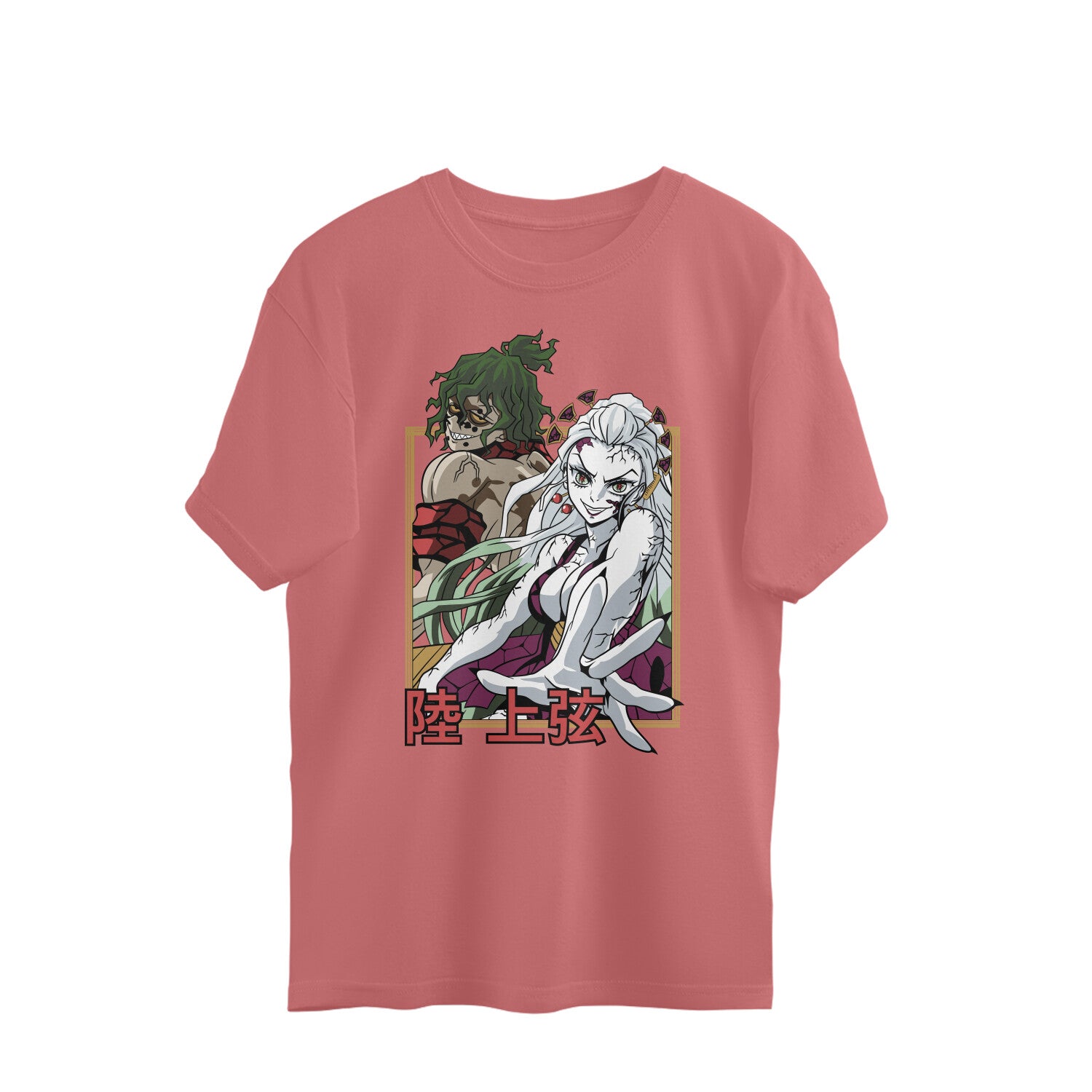 Women Daki demon slayer graphic printed oversized Tee