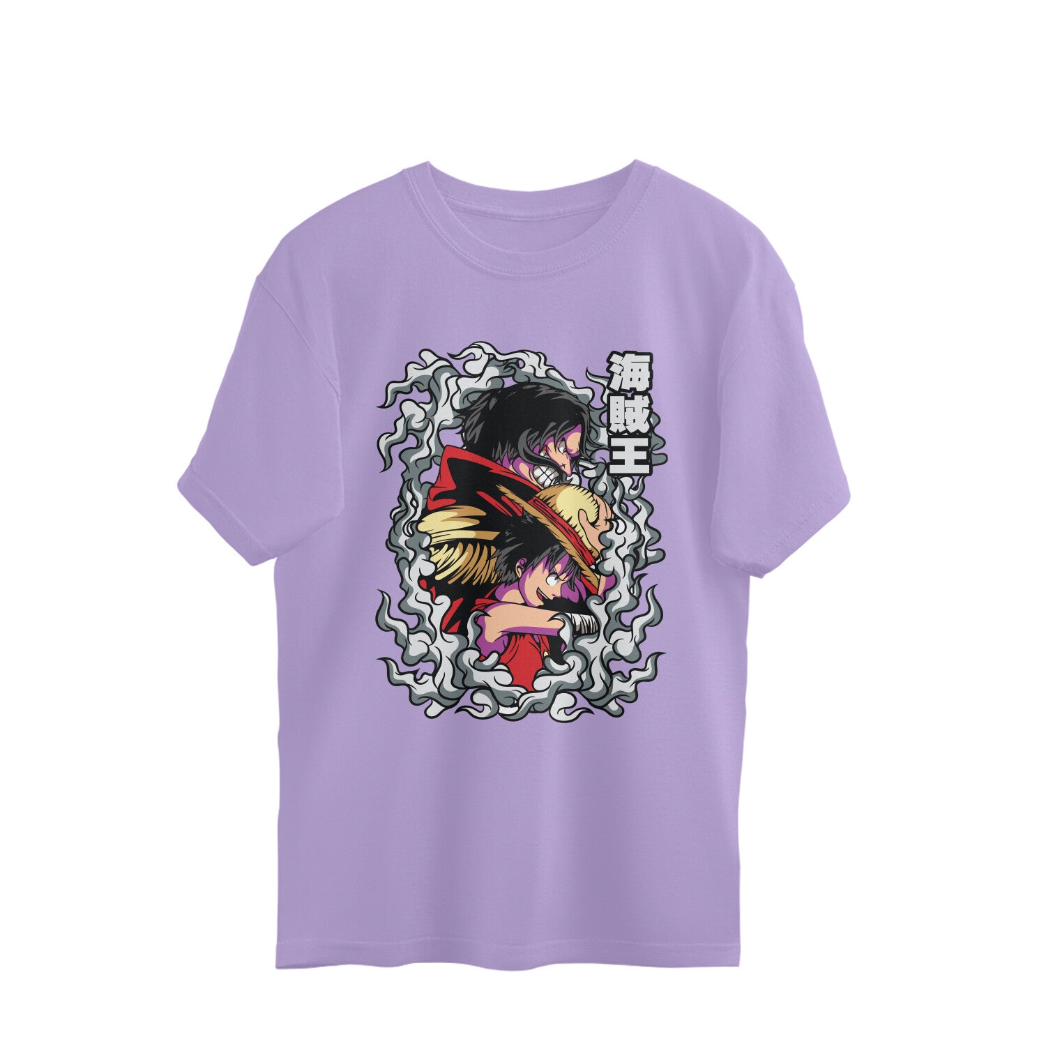 Women Monkey ''D luffy onepeace graphic printed oversized Tee