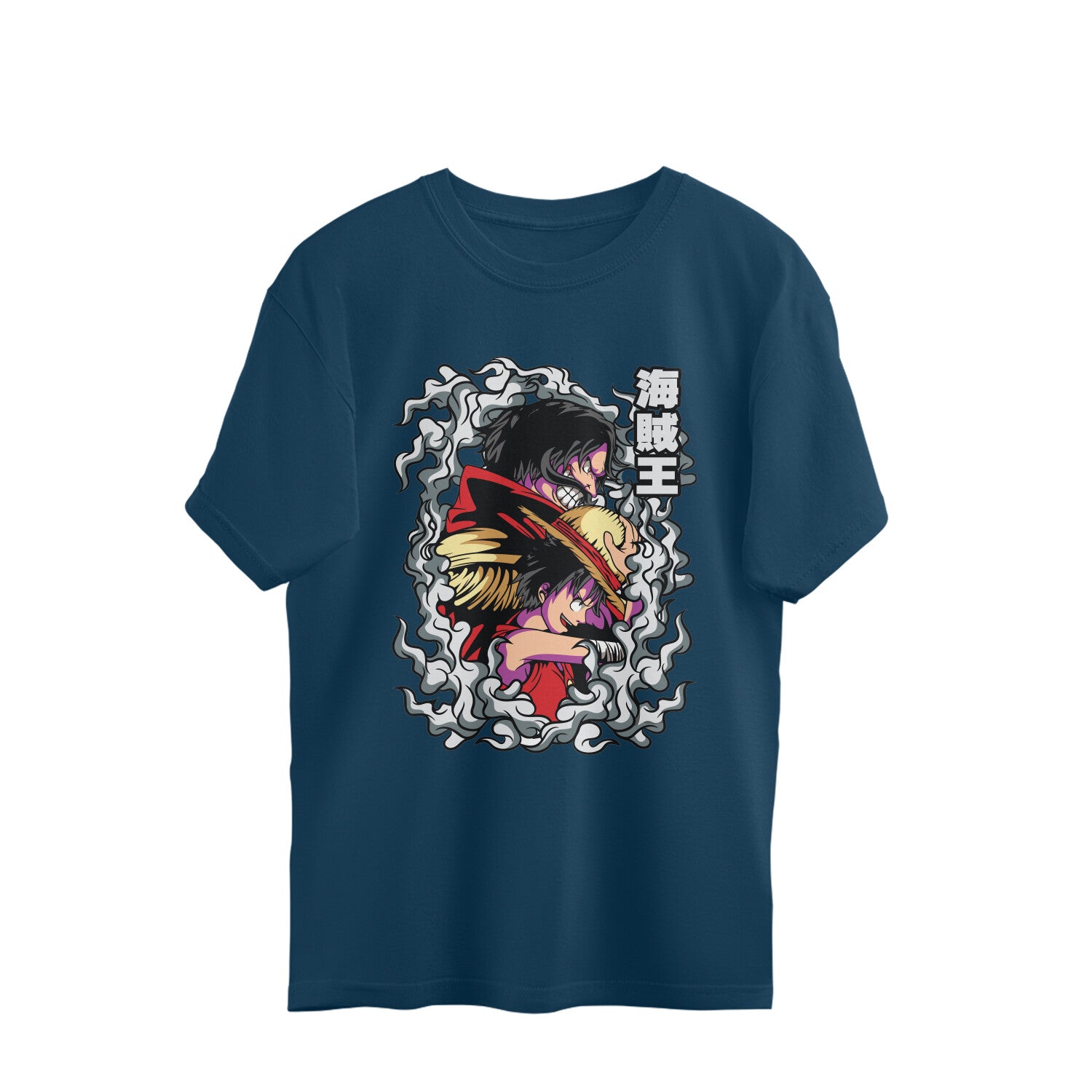 Women Monkey ''D luffy onepeace graphic printed oversized Tee