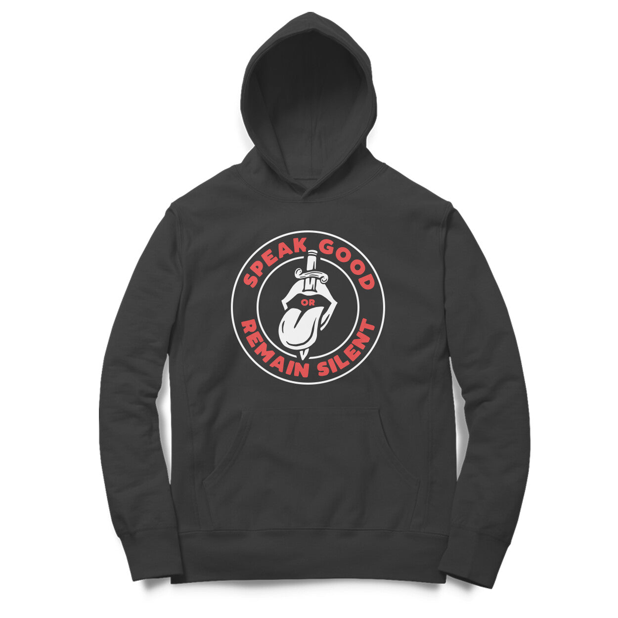 Men’s hoodie showing artwork design
