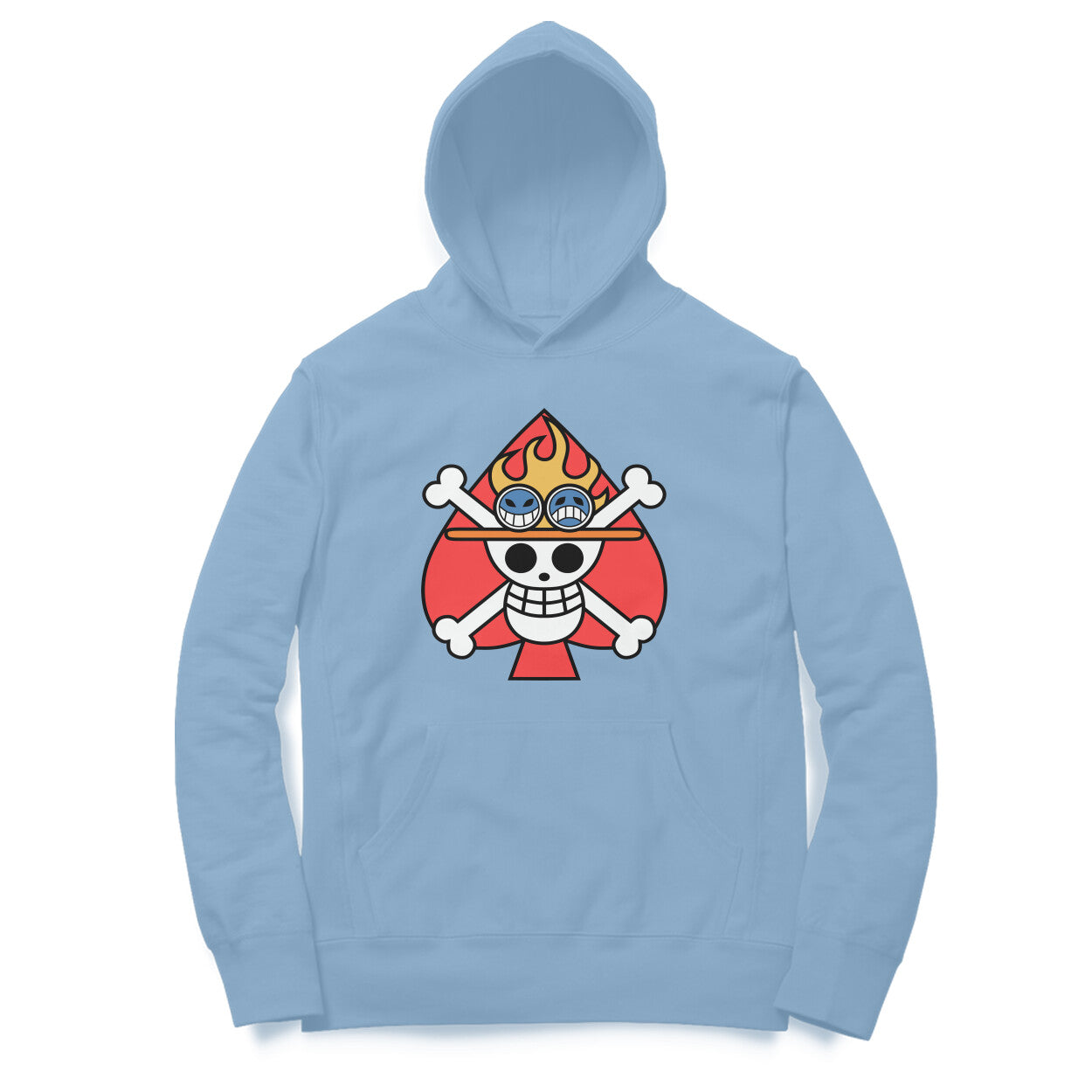 Fashionable women skull art hoodie
