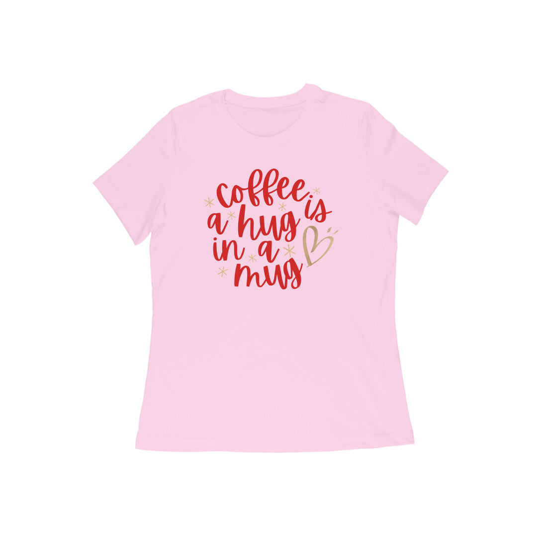 Women coffee lover graphic printed round neck T-Shirt