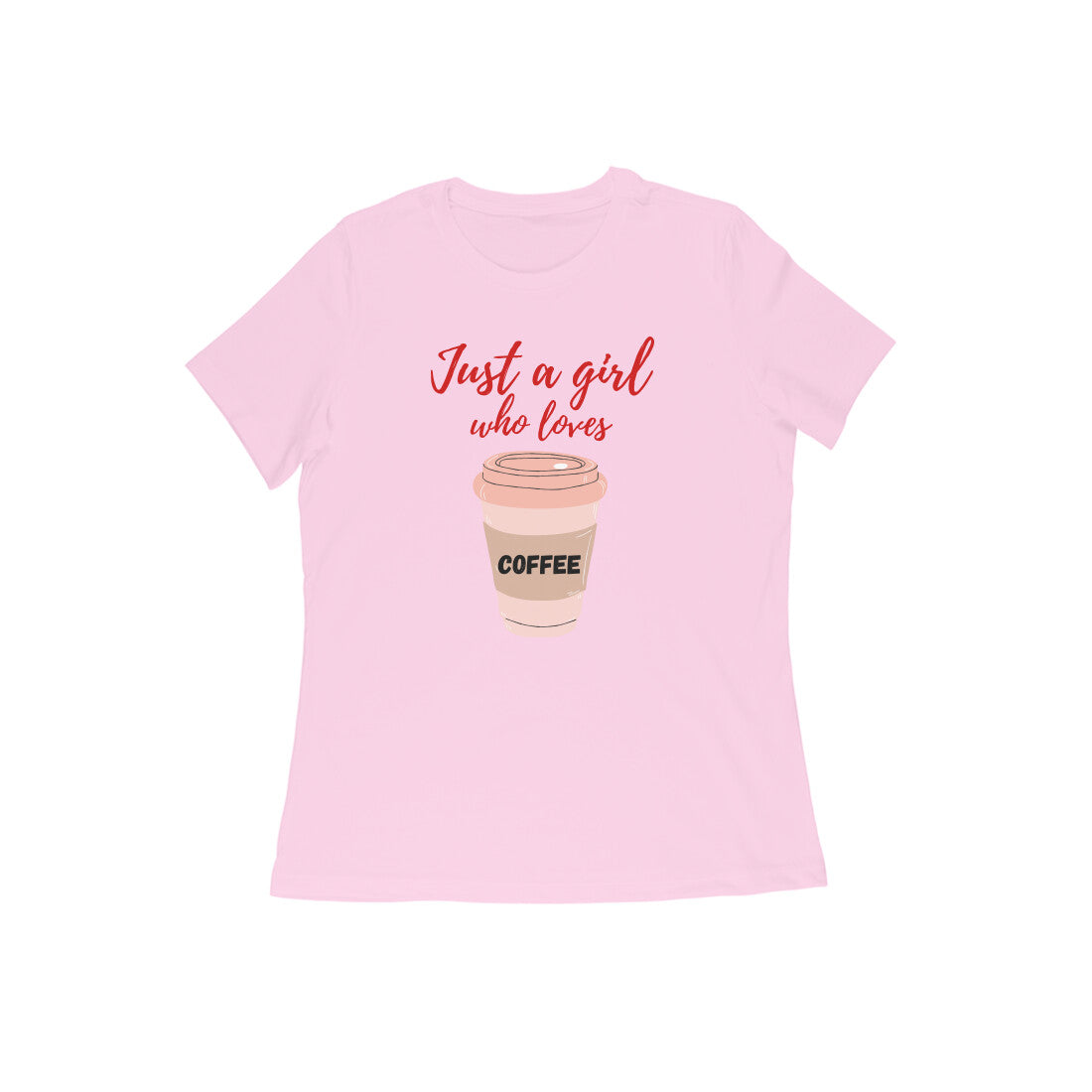 Women coffee lover graphic printed round neck T-Shirt