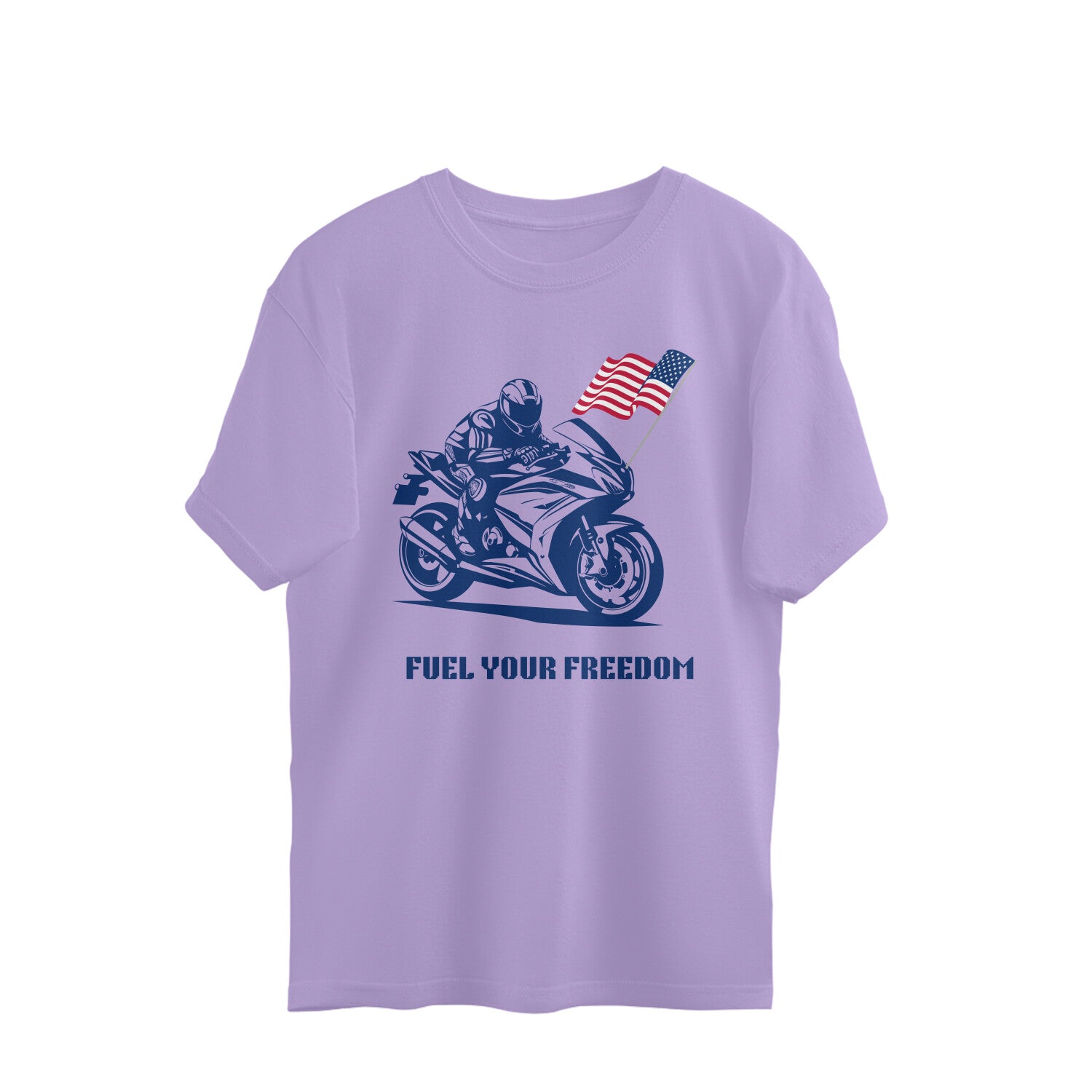 Men bike racing special graphic printed oversized T-shirt