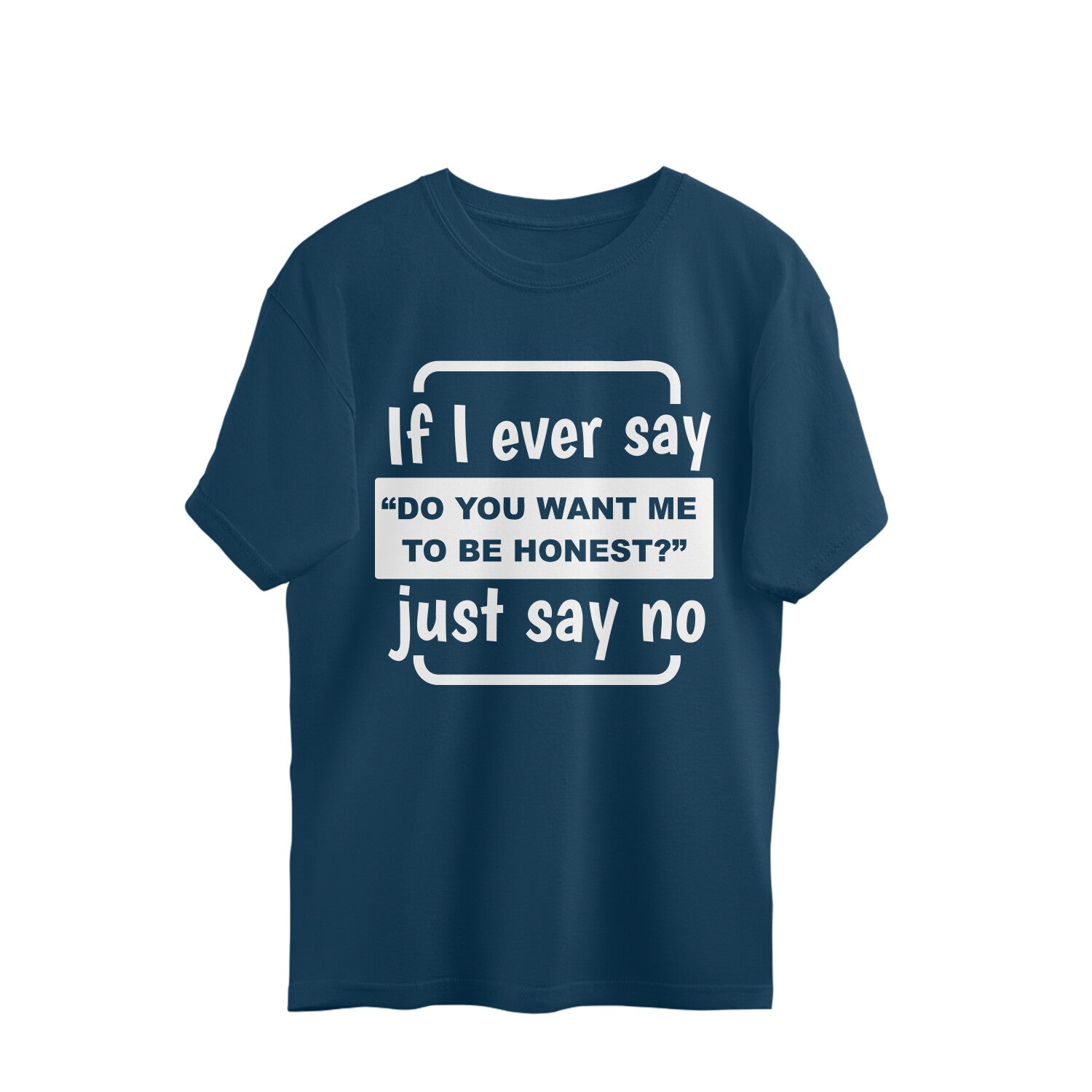 Oversized t-shirt for men with humorous saying