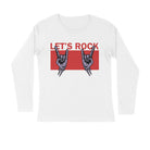 Women streetwear white graphic print full sleeve tee