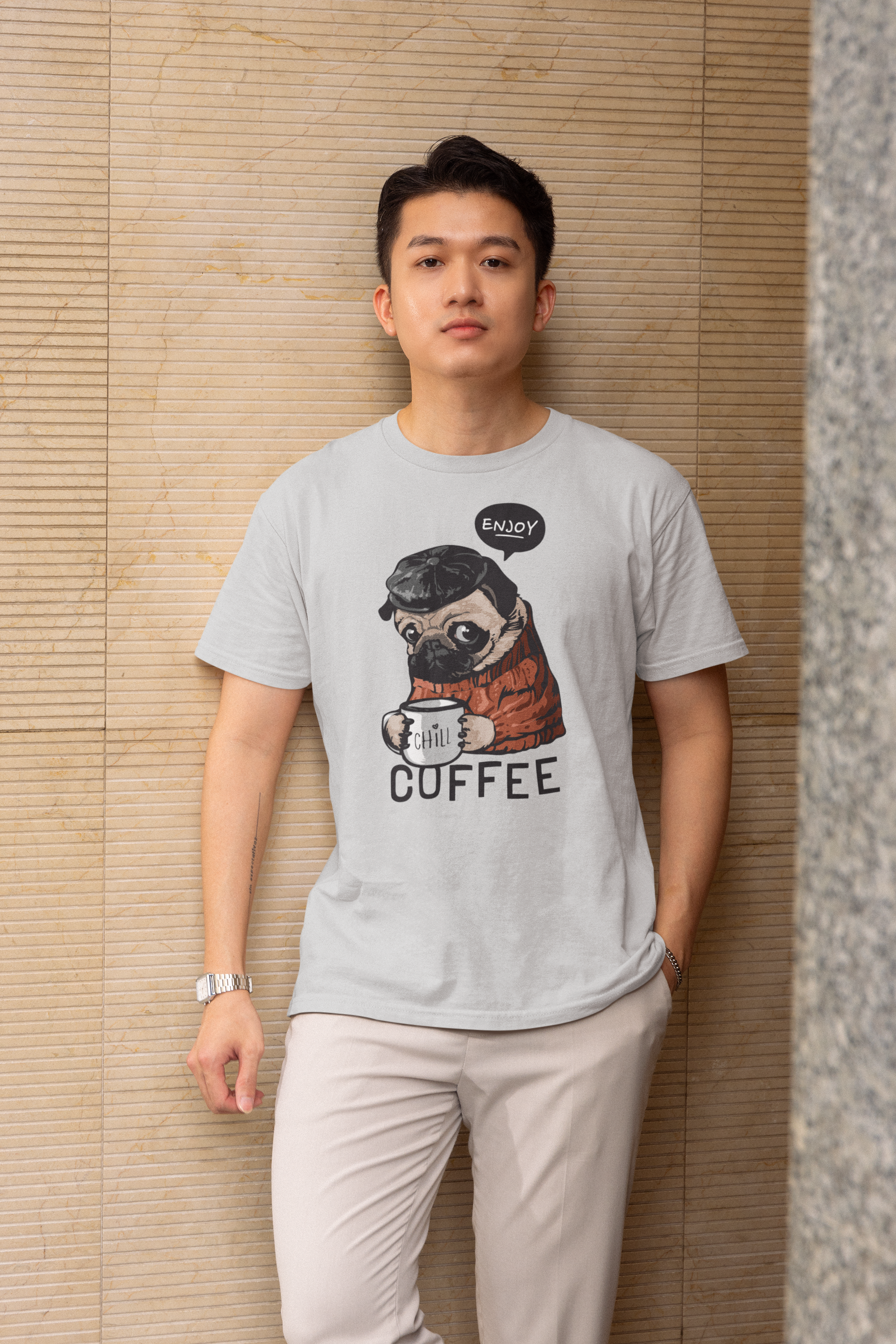 streetwear coffee t shirt for men
